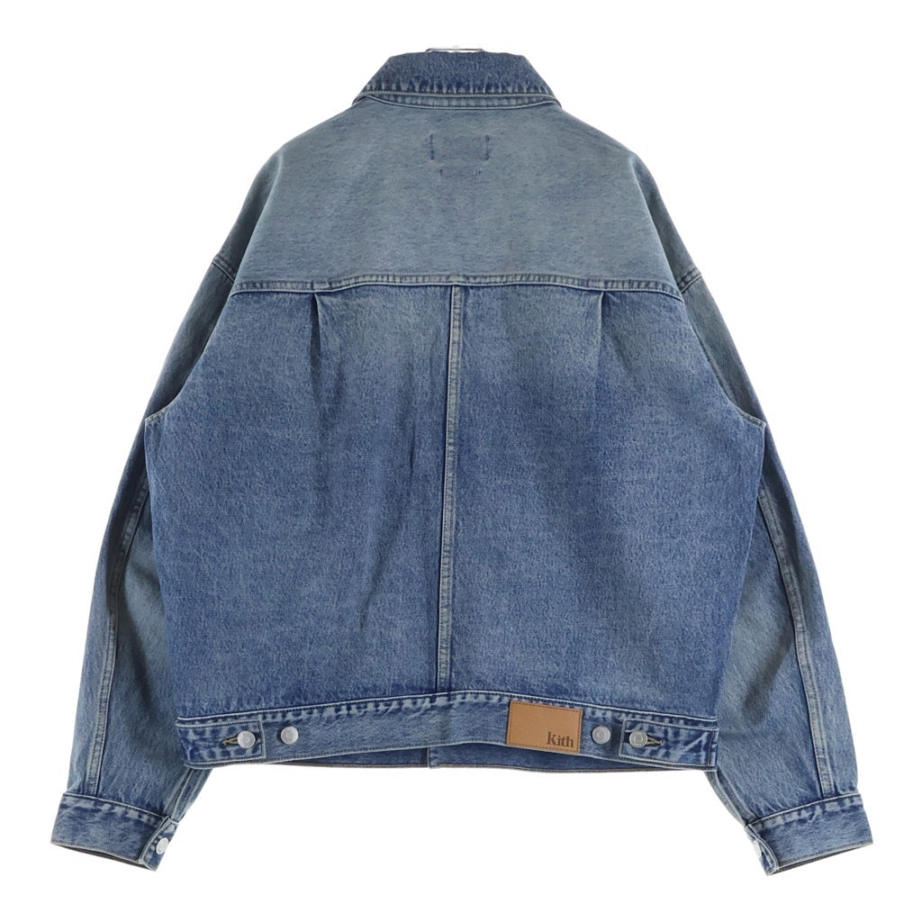 KITH(キス) Alonzo Denim Jacket アロンゾデニムジャケット ウォッシュ加工デニムトラッカージャケット ライトブルー