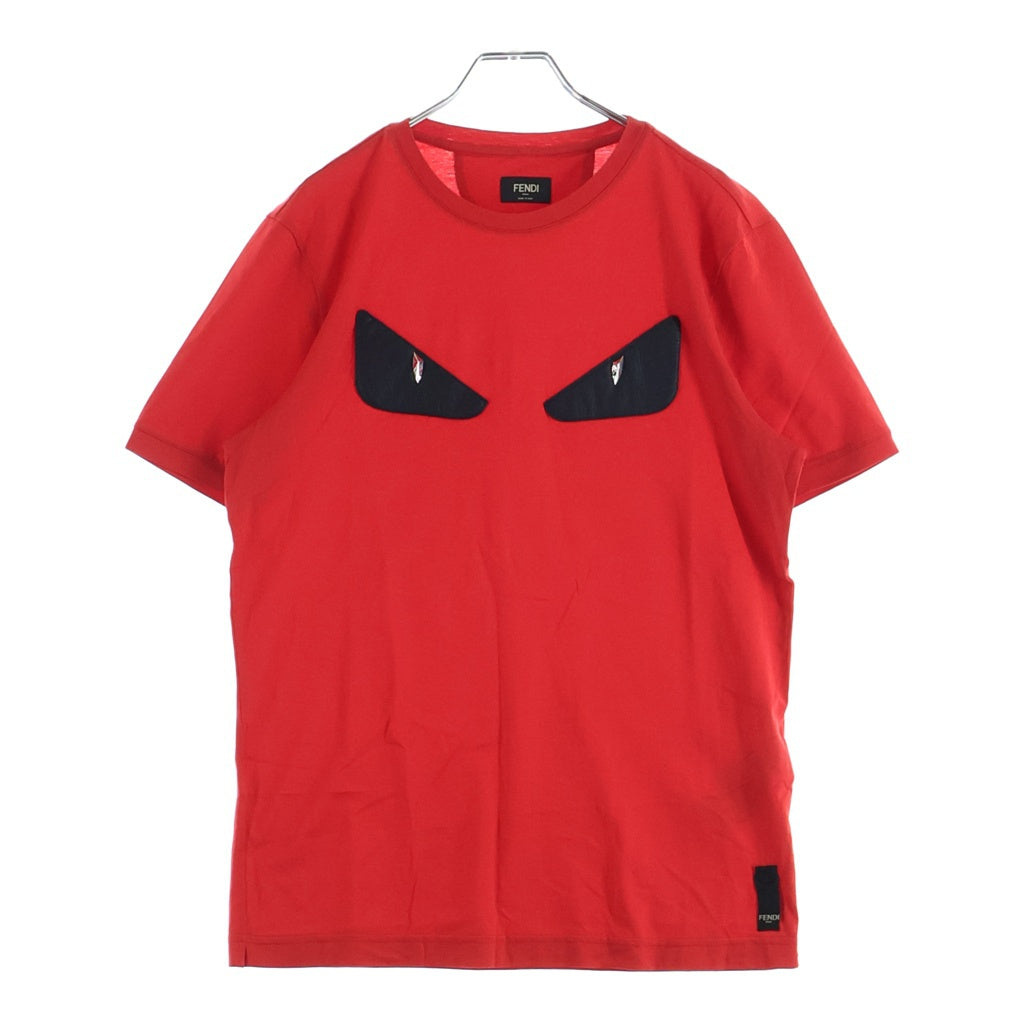 FENDI(フェンディ) Monster Eyes Tee モンスター アイズ 半袖Tシャツ カットソー レッド FY0722 94T