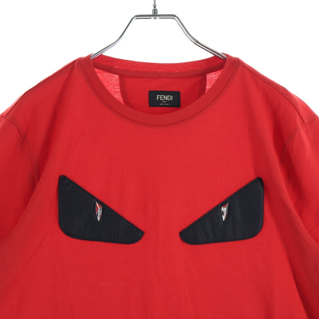 FENDI(フェンディ) Monster Eyes Tee モンスター アイズ 半袖Tシャツ カットソー レッド FY0722 94T