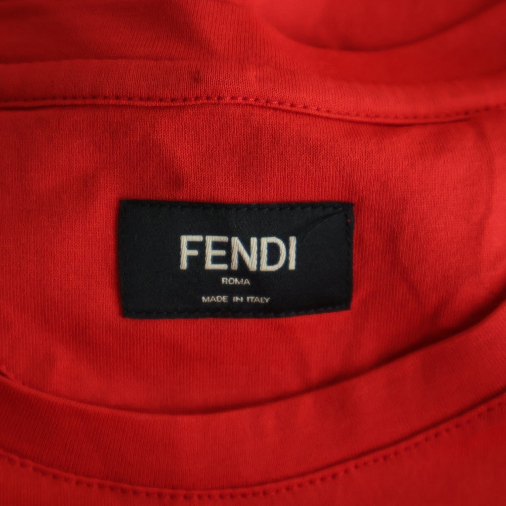 FENDI(フェンディ) Monster Eyes Tee モンスター アイズ 半袖Tシャツ カットソー レッド FY0722 94T