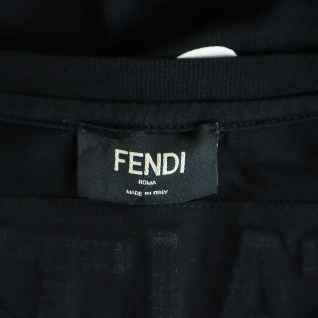 FENDI(フェンディ) 18SS ×SOL ソル 半袖Tシャツ カットソー ブラック FY0626 A0WC