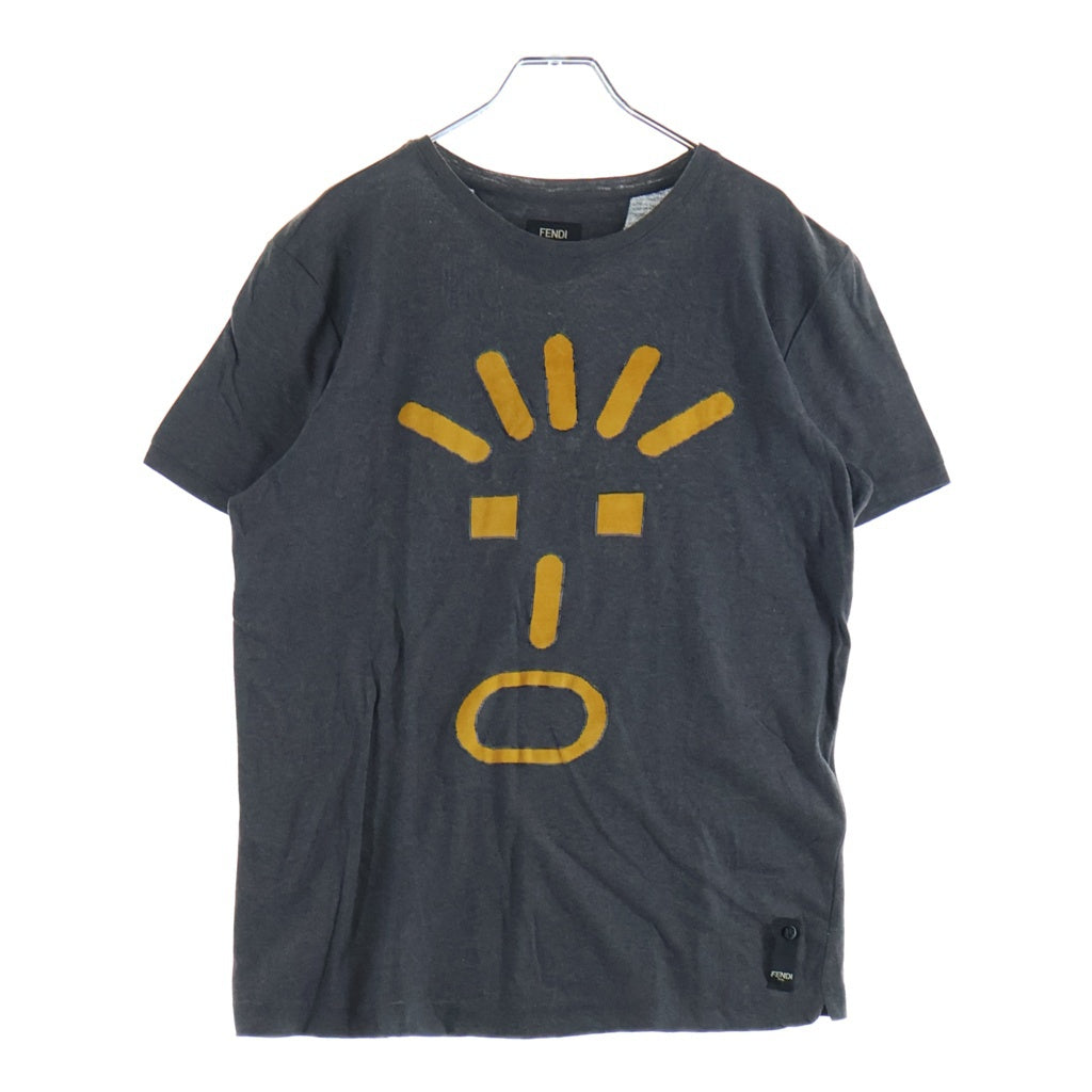 FENDI(フェンディ) Fendi Faces フェンディ フェイス 半袖Tシャツ カットソー グレー FY0626 8CF