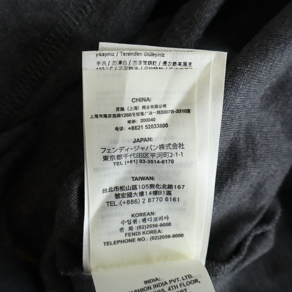 FENDI(フェンディ) Fendi Faces フェンディ フェイス 半袖Tシャツ カットソー グレー FY0626 8CF