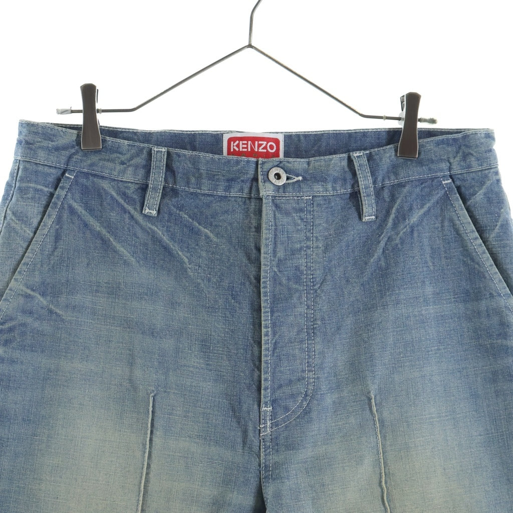 KENZO(ケンゾー) ミッドライズ テーパードジーンズ デニムパンツ インディゴ FE55DP3336H7
