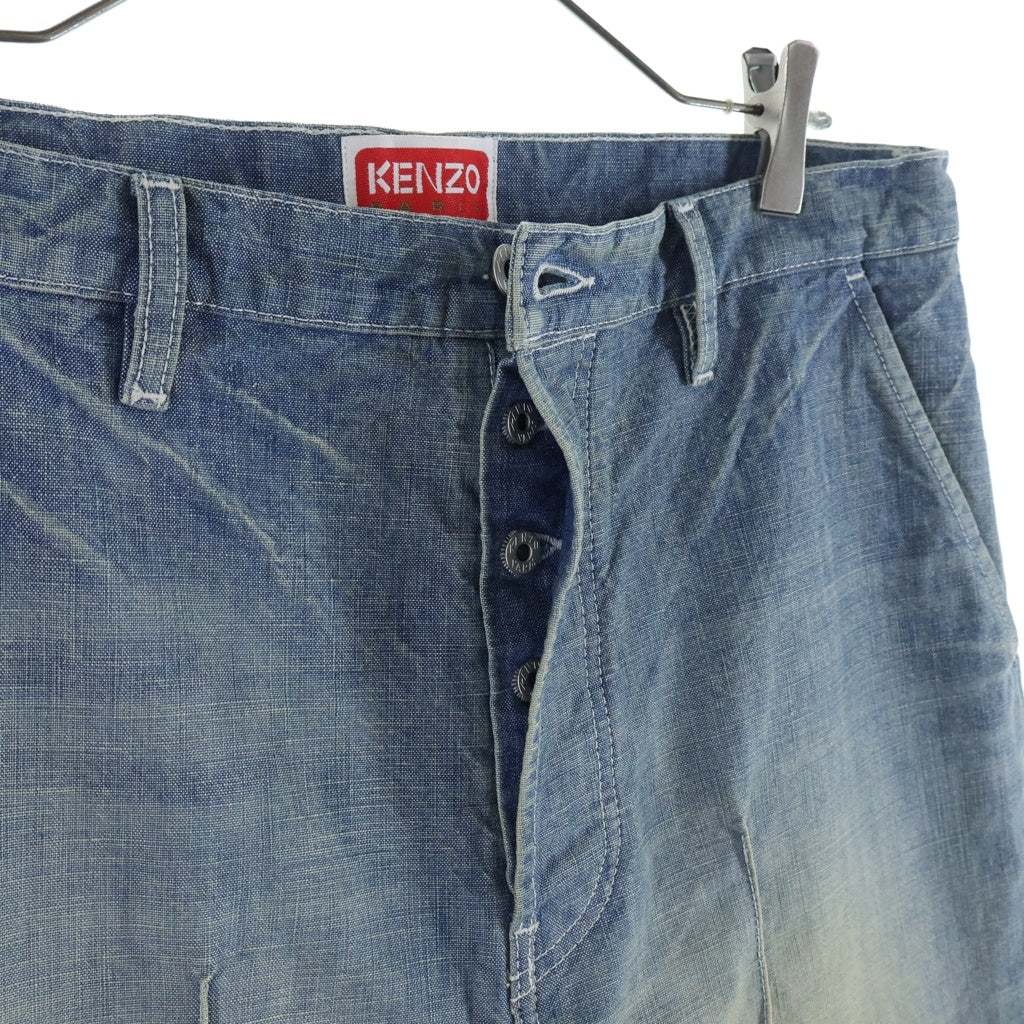 KENZO(ケンゾー) ミッドライズ テーパードジーンズ デニムパンツ インディゴ FE55DP3336H7