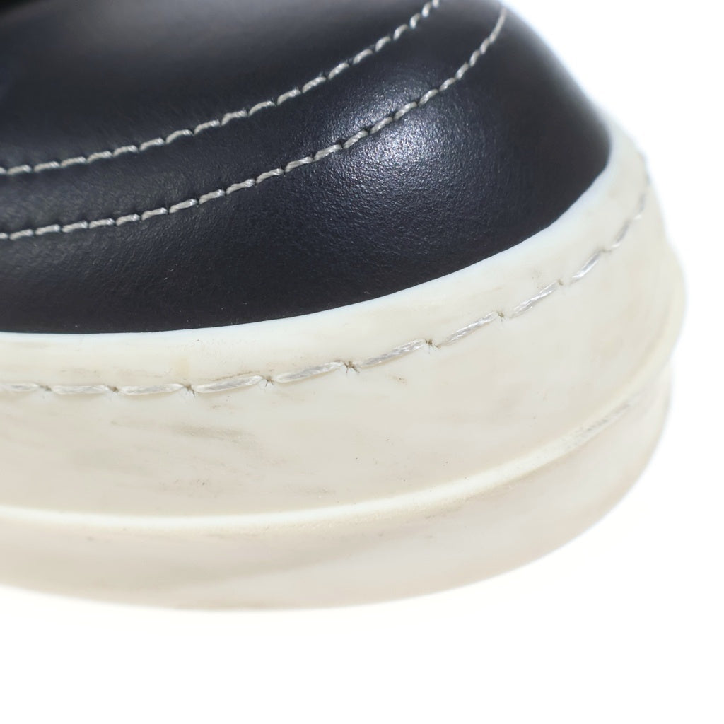 Rick Owens(リックオウエンス) 24AW PORTERVILLE High Vintage Sneaks ポーターヴィル期 ハイビンテージスニークス レースアップレザーハイカットスニーカー RU02D6896 ブラック
