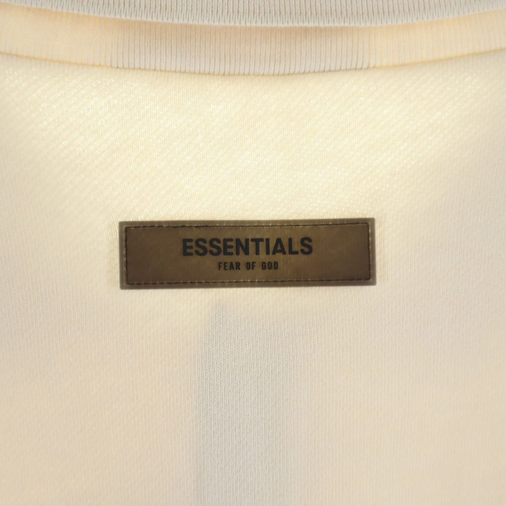 FEAR OF GOD ESSENTIALS(フィアオブゴッド エッセンシャルズ) Rubber Logo L/S Polo Shirts ラバーロゴロングスリーブポロシャツ 長袖ポロシャツ クリーム