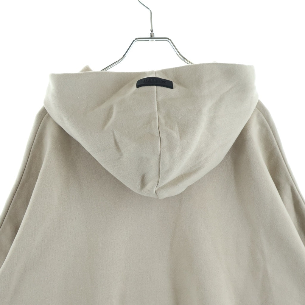 FEAR OF GOD ESSENTIALS(フィアオブゴッド エッセンシャルズ) Rubber Logo Pullover Hoodie ラバーロゴプルオーバーフーディー フーデットスウェットシャツ ベージュ