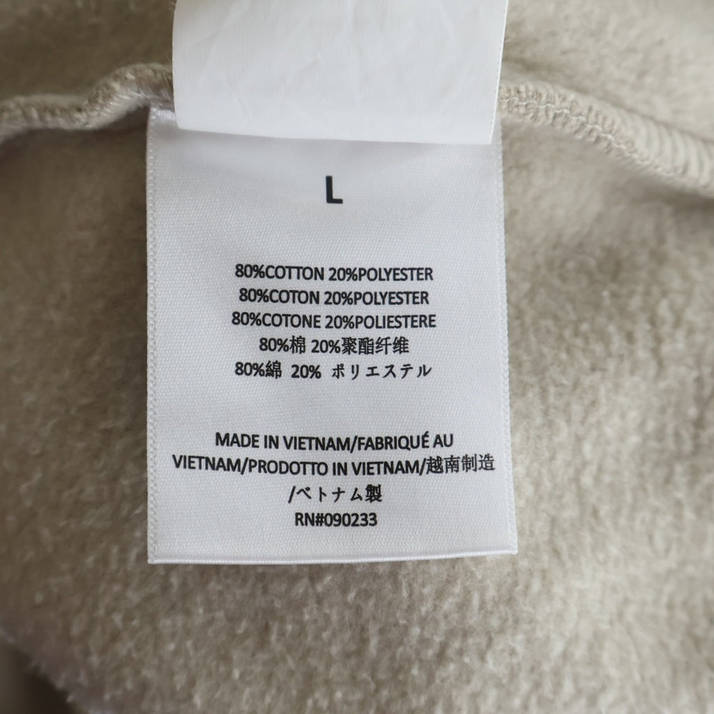 FEAR OF GOD ESSENTIALS(フィアオブゴッド エッセンシャルズ) Rubber Logo Pullover Hoodie ラバーロゴプルオーバーフーディー フーデットスウェットシャツ ベージュ