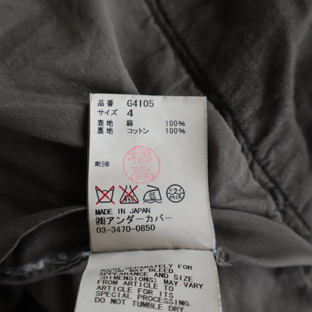 UNDERCOVER(アンダーカバー) 11SS UNDERMAN期 マルチポケット ロング ジャケット コート ブラウン G4105