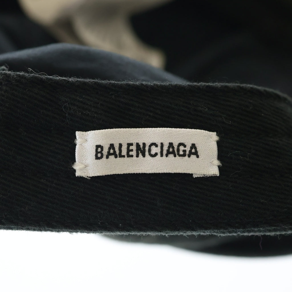 BALENCIAGA(バレンシアガ) WFP World Food Programme Cap ワールドフードプログラム ロゴ刺繍6パネルキャップ 帽子 22092 ブラック