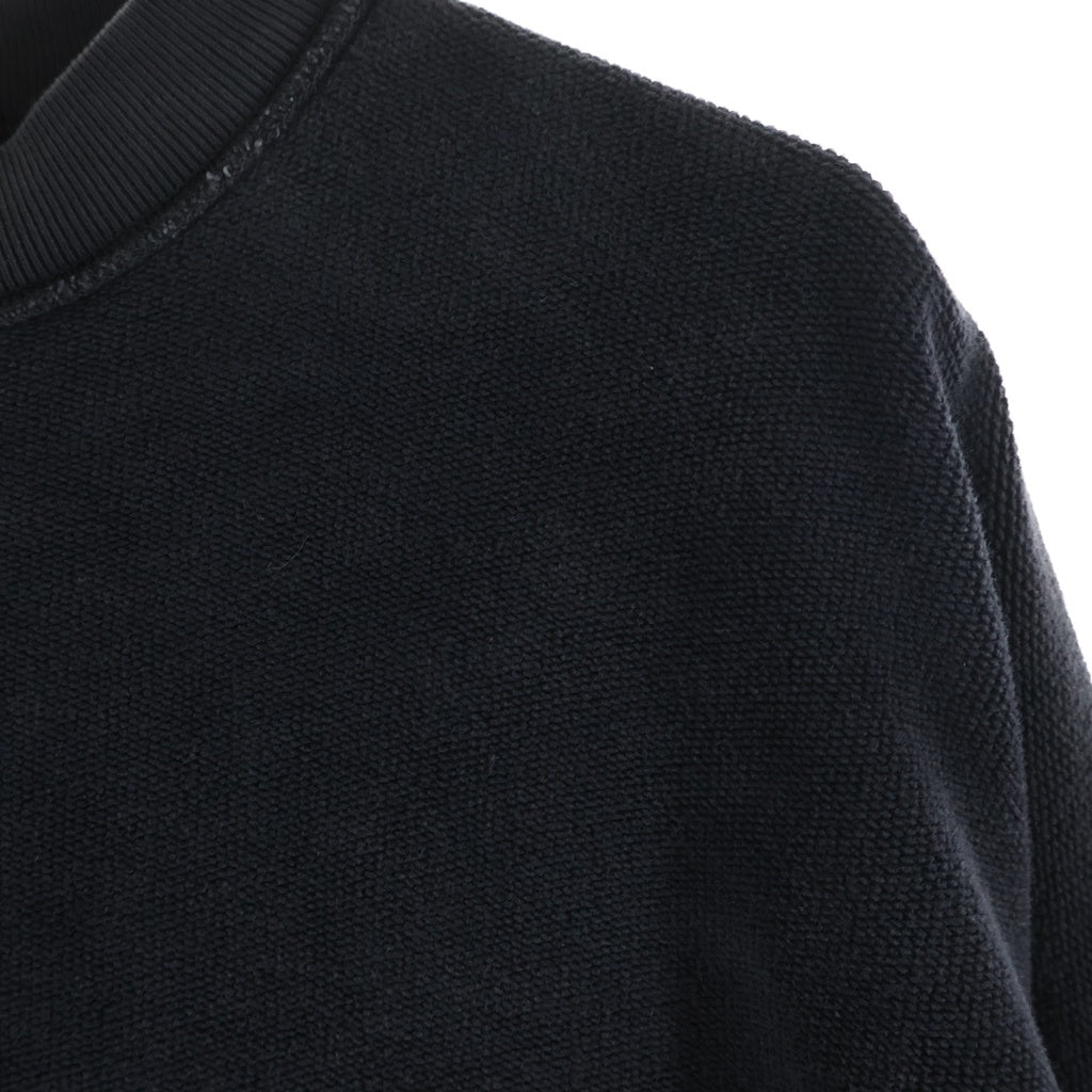 BALENCIAGA(バレンシアガ) 25SS Metalhead Inside Out Sweatshirts メタルヘッドインサイドアウトスウェットシャツ ロゴ刺繍クルーネックスウェットトレーナー 808422 TRVD8 ダークグレー