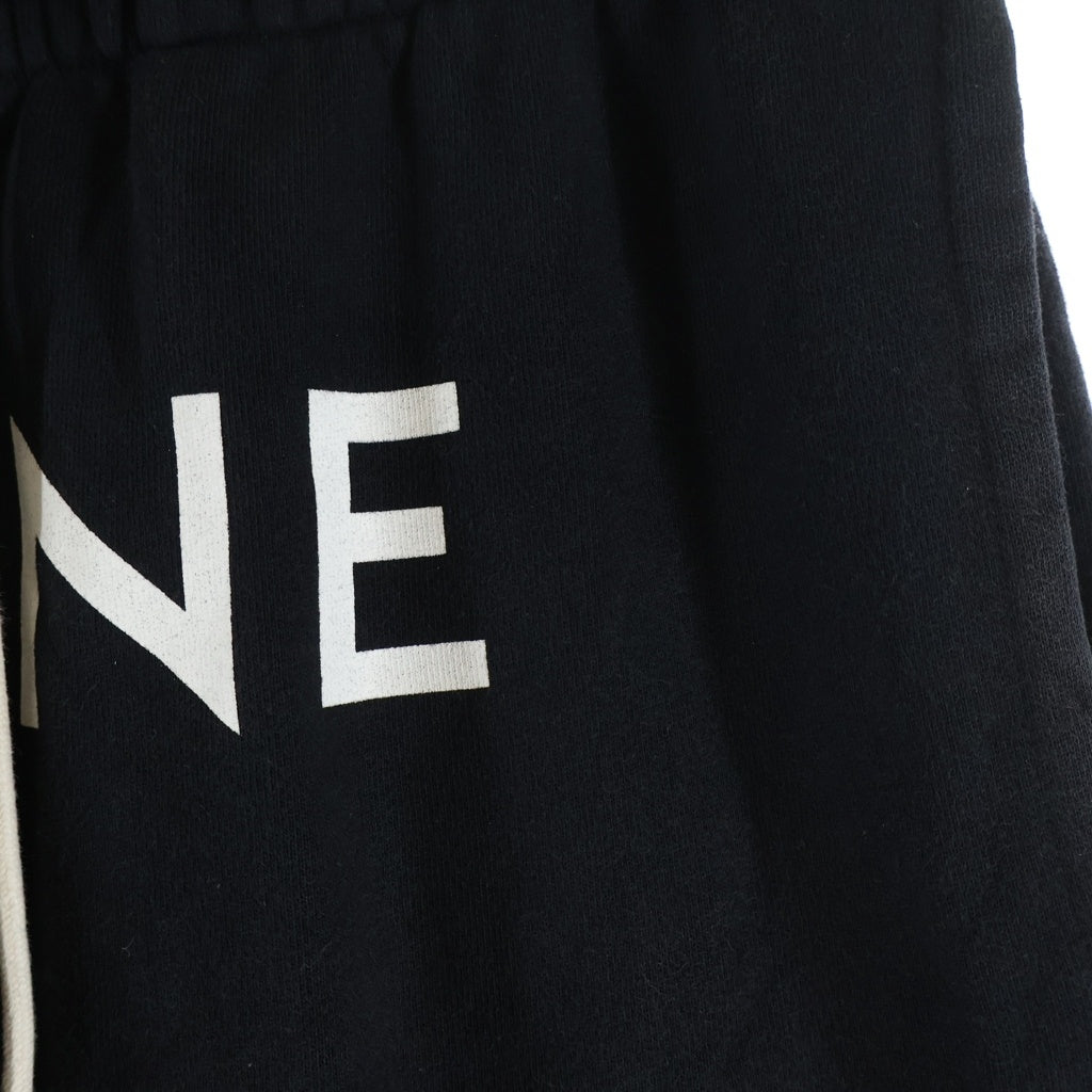 CELINE(セリーヌ) Track Pants In Cotton Fleece トラックパンツインコットンフリース ロゴプリントスウェットパンツ 2Z056670Q ブラック