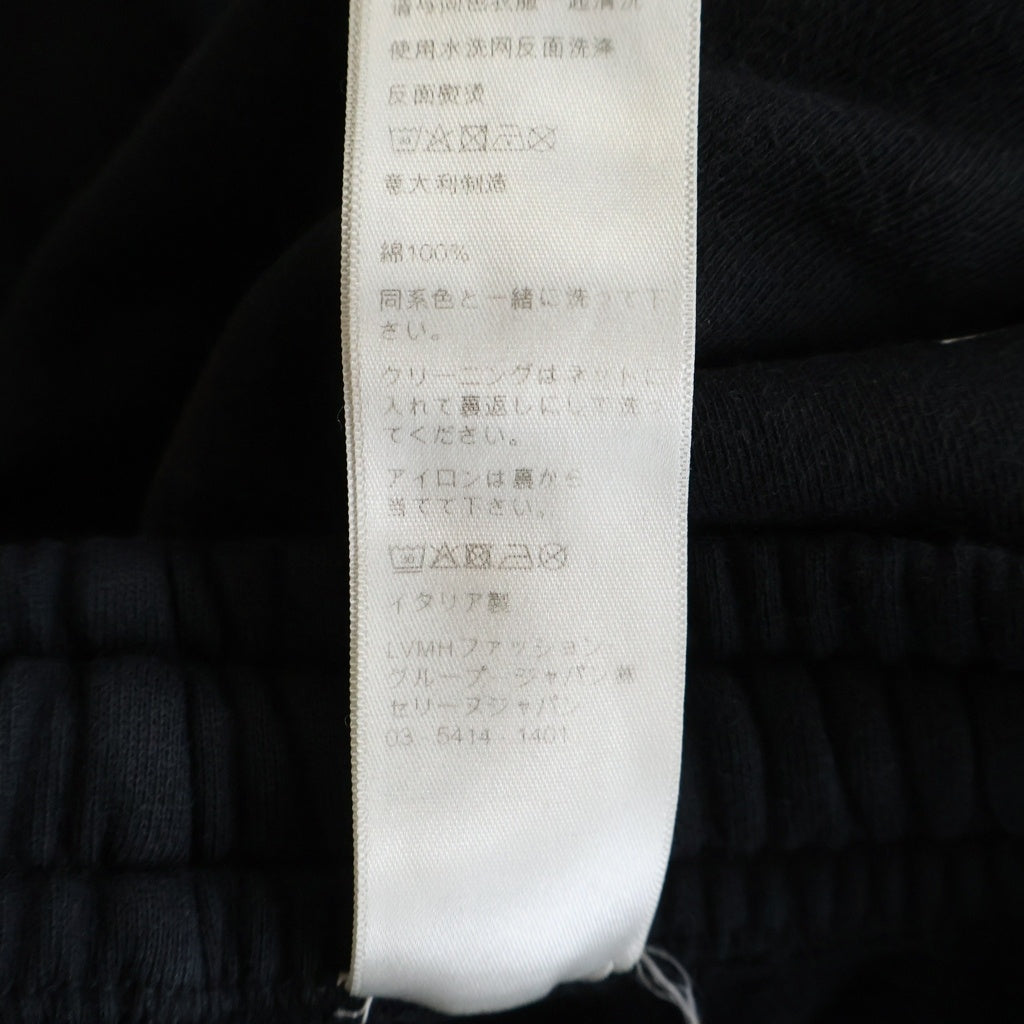 CELINE(セリーヌ) Track Pants In Cotton Fleece トラックパンツインコットンフリース ロゴプリントスウェットパンツ 2Z056670Q ブラック