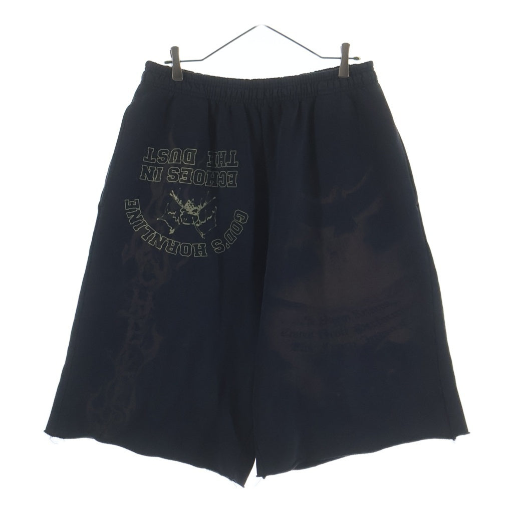 Cactus Jack(カクタスジャック) Travis Scott Coachella Echoes In The Dust Shorts トラヴィススコット コーチェラ エコーズ イン ザ ダスト スウェットパンツ ショーツ ブラック