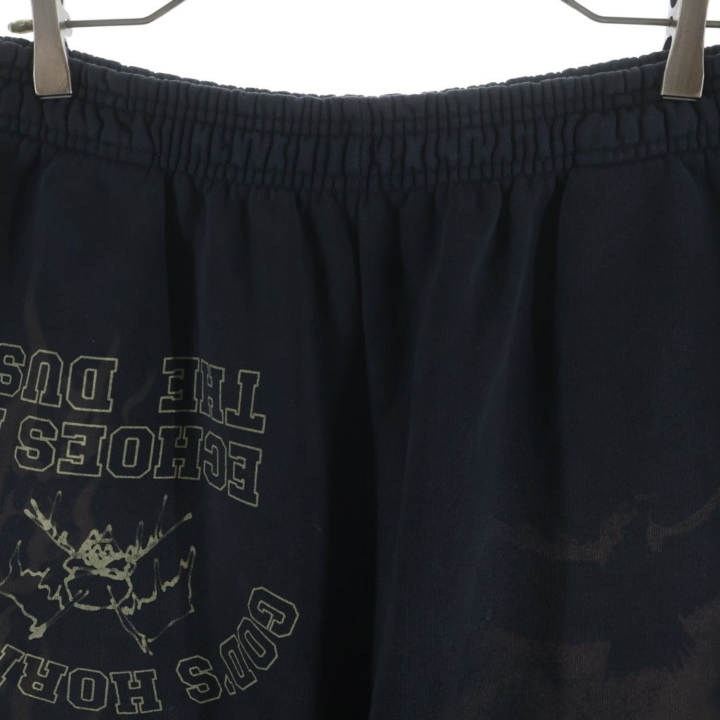 Cactus Jack(カクタスジャック) Travis Scott Coachella Echoes In The Dust Shorts トラヴィススコット コーチェラ エコーズ イン ザ ダスト スウェットパンツ ショーツ ブラック