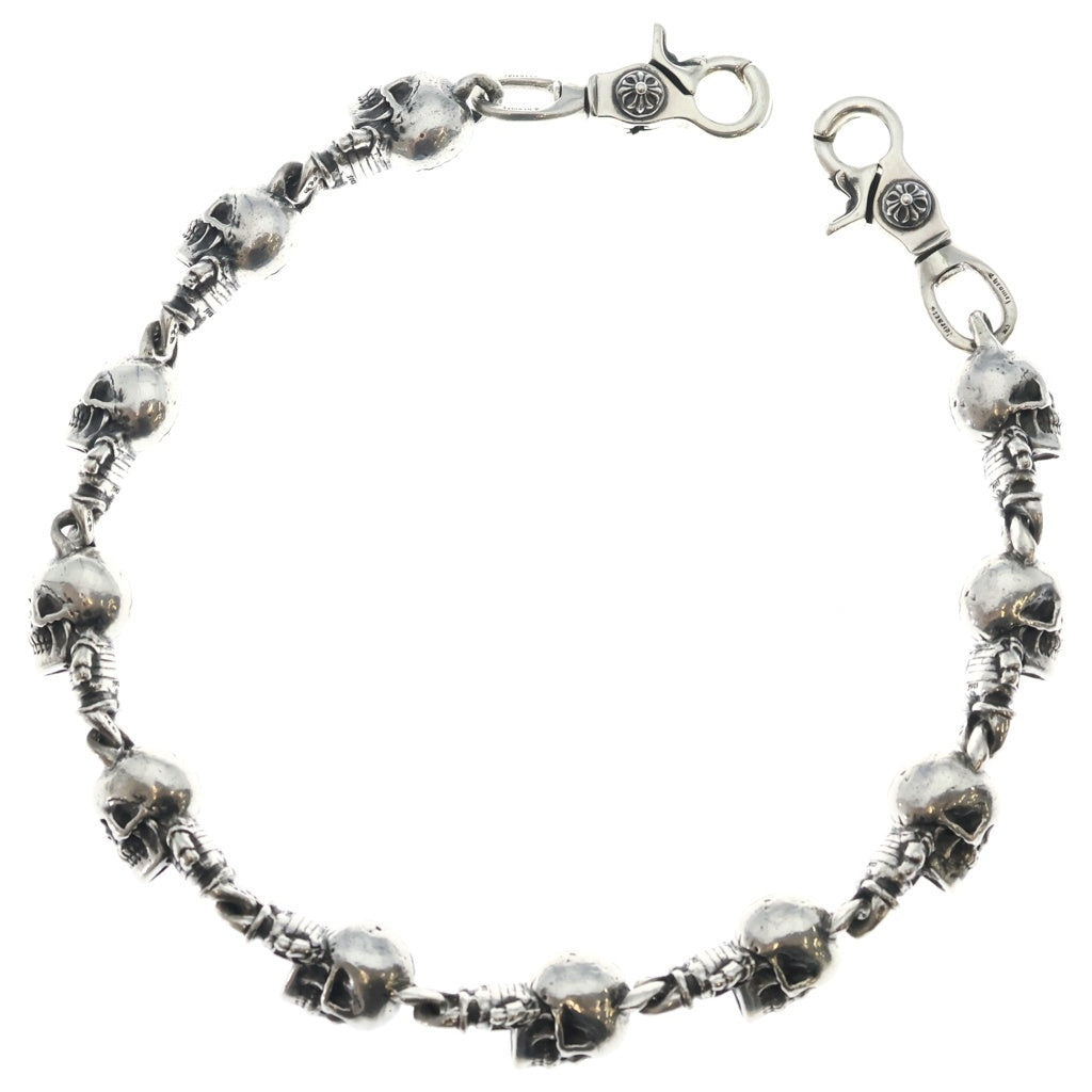 CHROME HEARTS(クロムハーツ) FOTI DLFN 2クリップ フォティデルフィーノ ウォレットチェーン シルバー