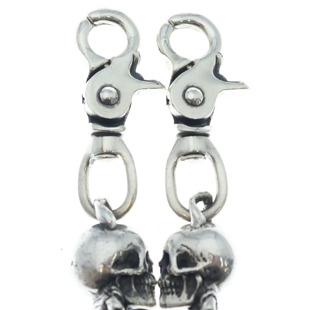 CHROME HEARTS(クロムハーツ) FOTI DLFN 2クリップ フォティデルフィーノ ウォレットチェーン シルバー