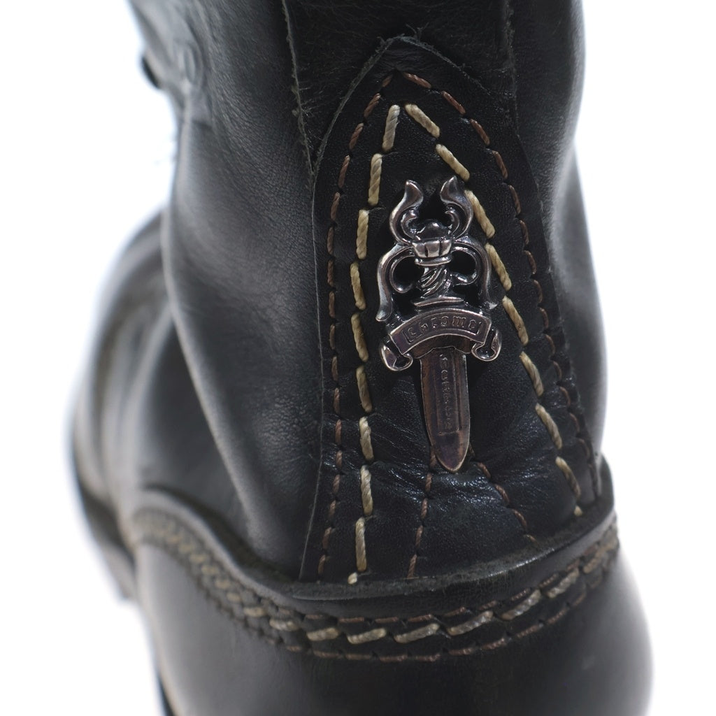 CHROME HEARTS(クロムハーツ) ×WESCO JOBMASTER ウエスコ ジョブマスター レザーブレードレースアップ レザーブーツ ブラック