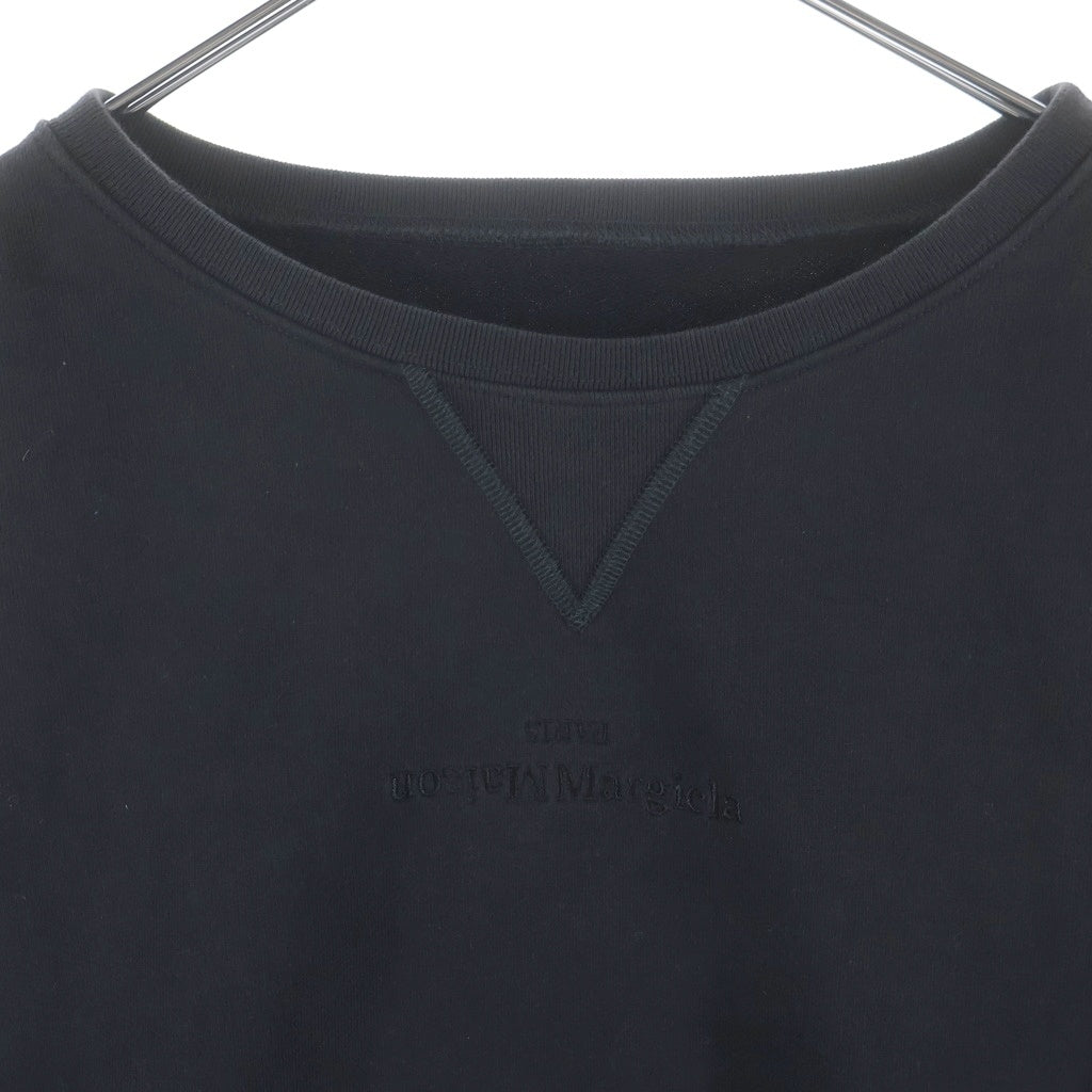 Maison Margiela(メゾンマルジェラ) 22SS ロゴエンブロイダリー スウェット トレーナー ブラック S50GU0188 S25550