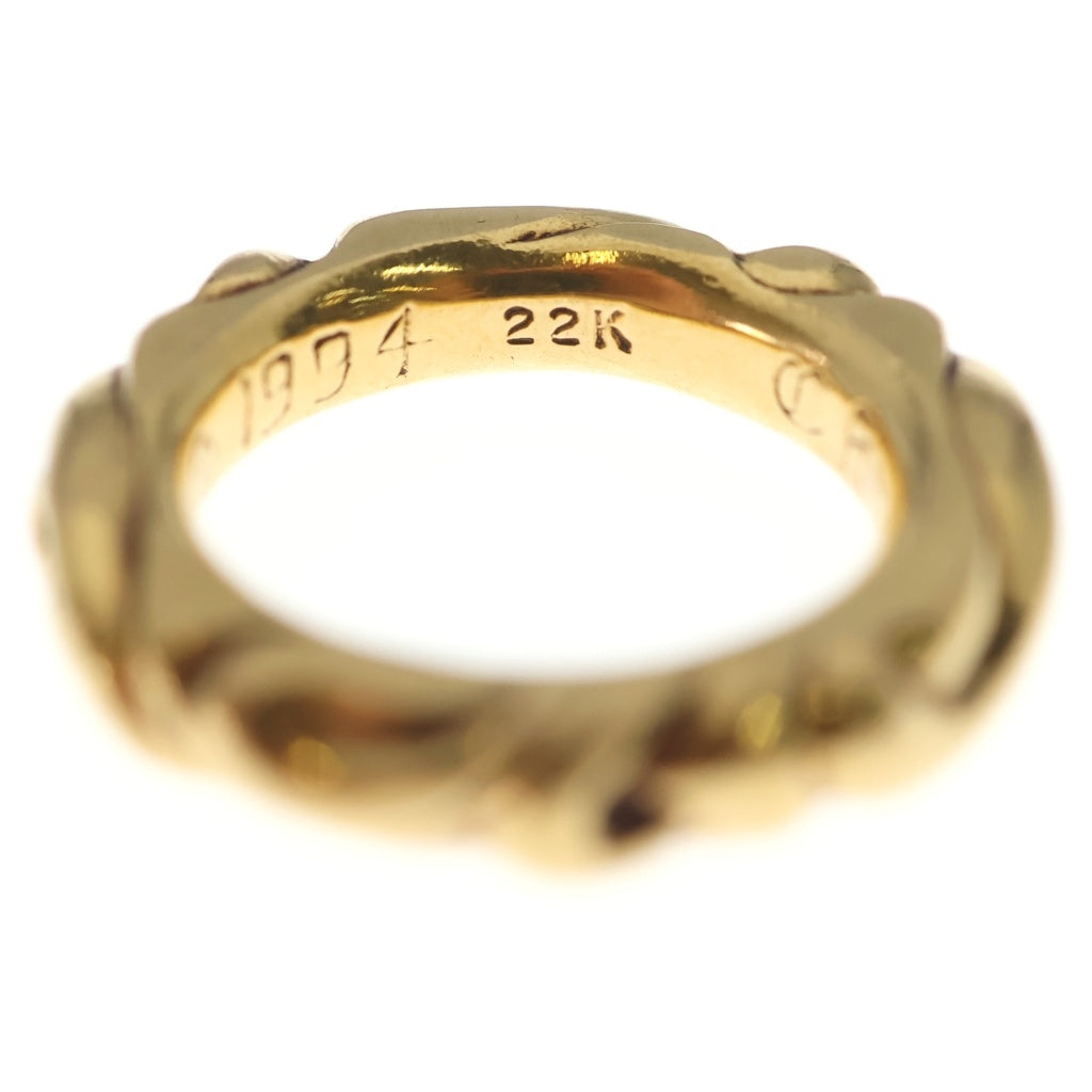 CHROME HEARTS(クロムハーツ) 22K SCRL BAND スクロールバンド リング ゴールド BCA416