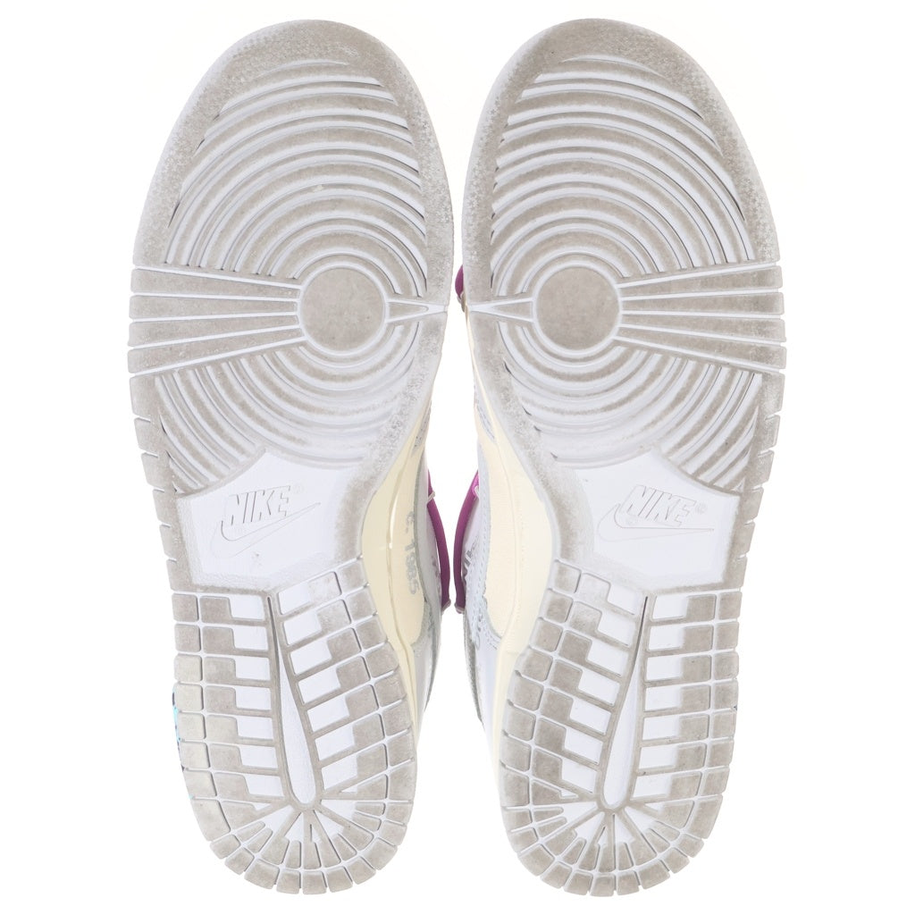 NIKE(ナイキ) ×OFF-WHITE Dunk Low 1 of 50 Lot.45 オフホワイト ダンクロー ローカットスニーカー グレー US9.5/27.5cm DN3577-600