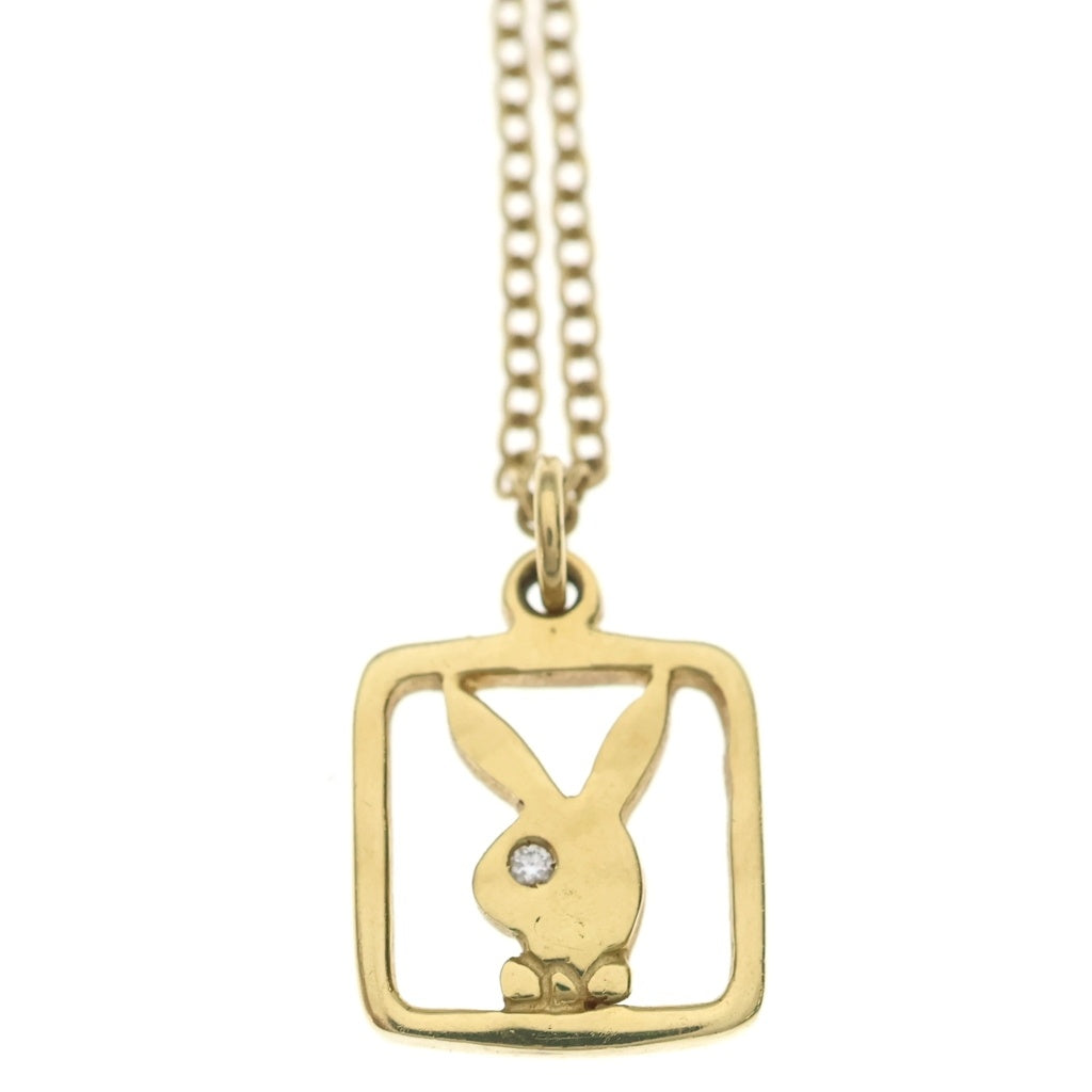 Bill Wall Leather/BWL(ビルウォールレザー) 別注PLAYBOY 18K プレイボーイ ラビットペンダント ダイヤ ネックレス ゴールド