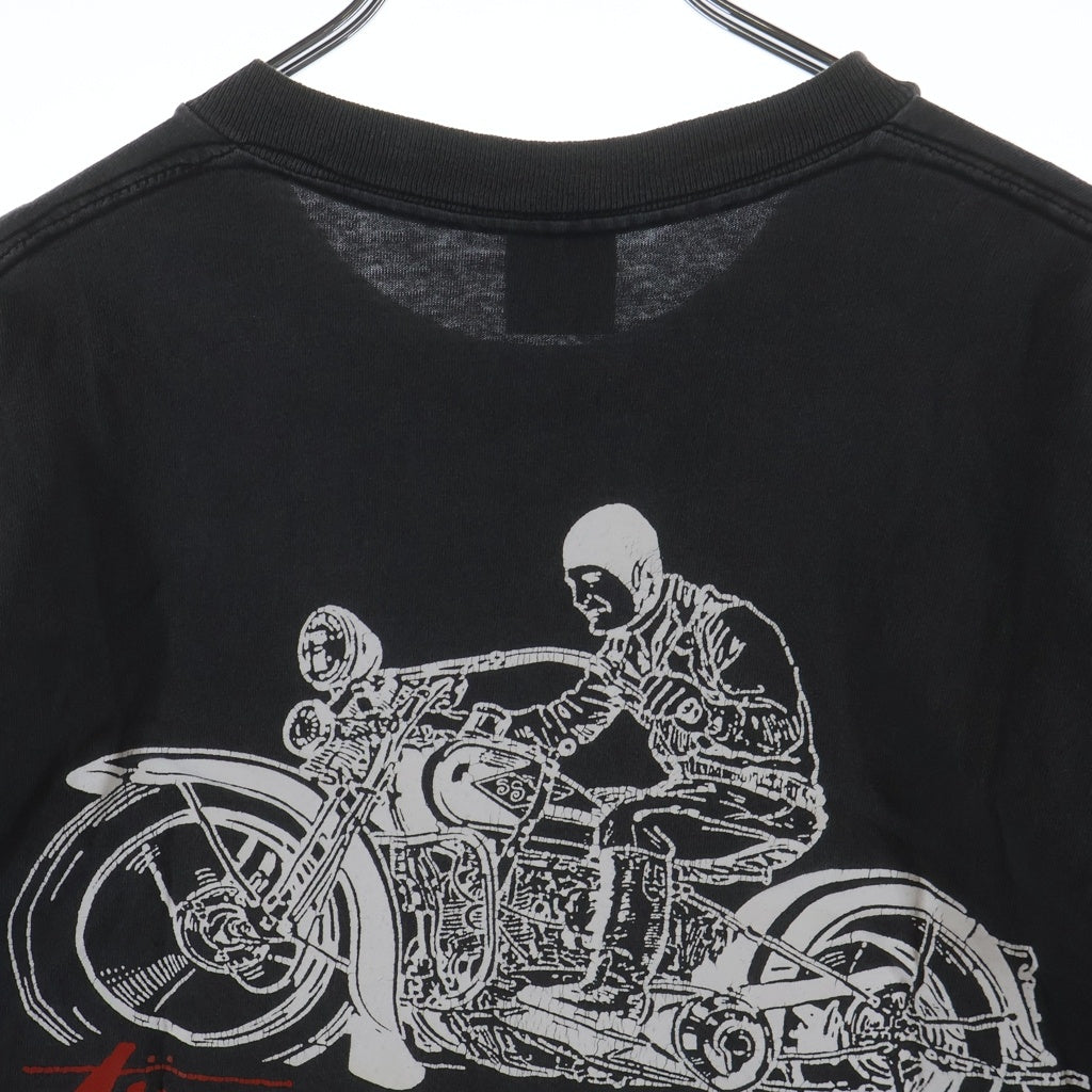STUSSY(ステューシー) 80S VINTAGE OLD STUSSY HARLEY BIKE TEE ヴィンテージ オールドステューシー ハーレーバイク 半袖 Tシャツ カットソー ブラック