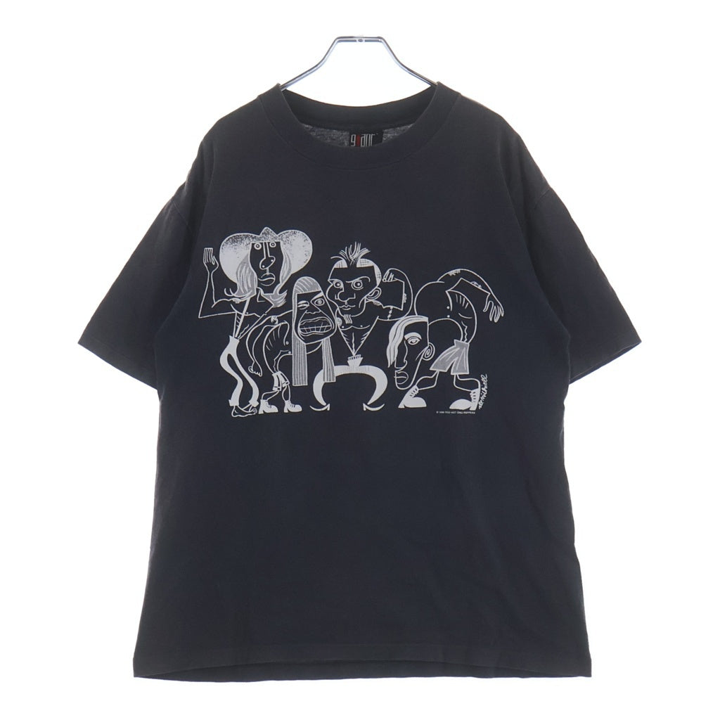 VINTAGE(ヴィンテージ) 90S RED HOT CHILI PEPPERS PICASSO レッドホットチリペッパー ピカソ バンド 半袖Tシャツ カットソー ブラック