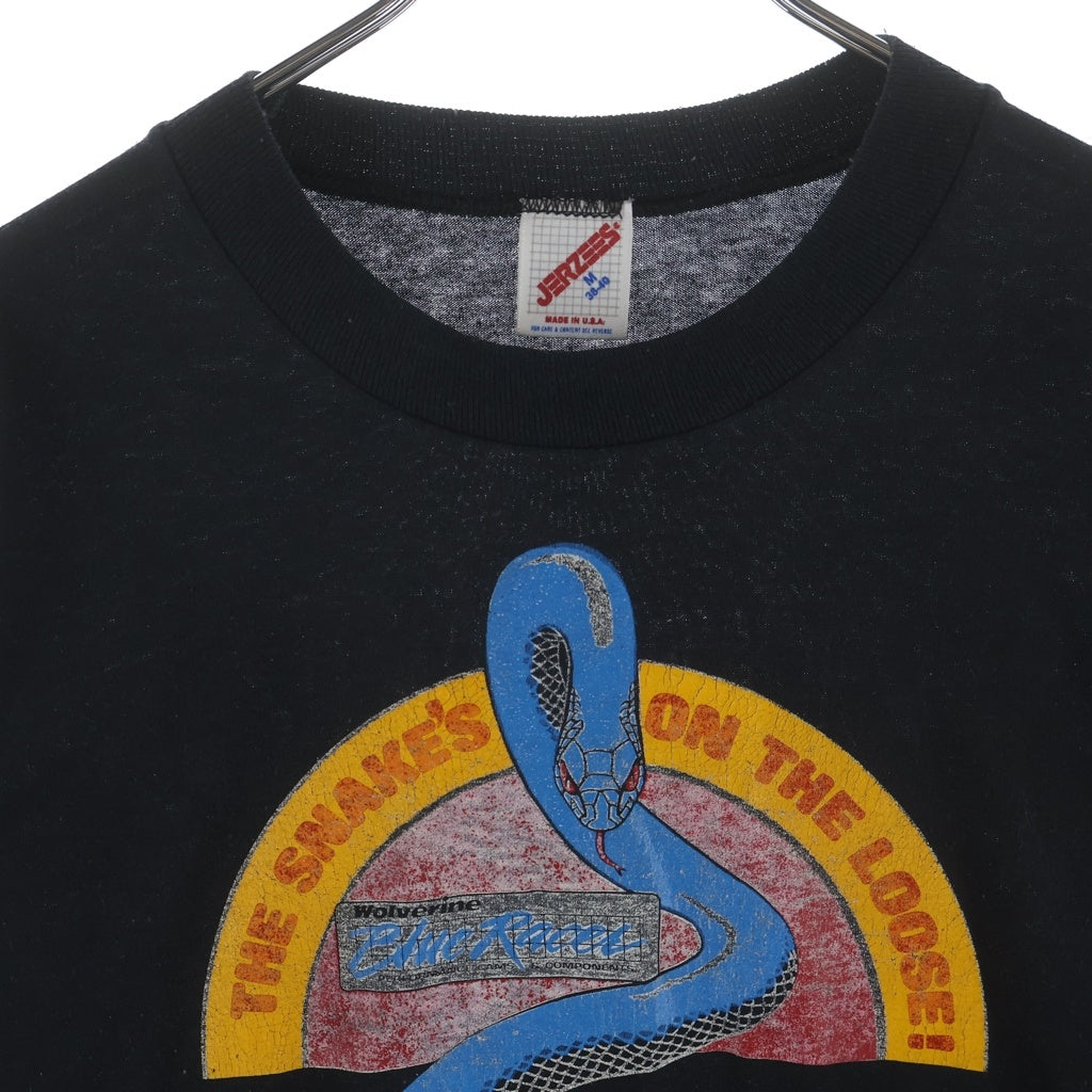 VINTAGE(ヴィンテージ) 90S Vintage The Snakes On The Loose プリント 半袖Tシャツ カットソー ブラック
