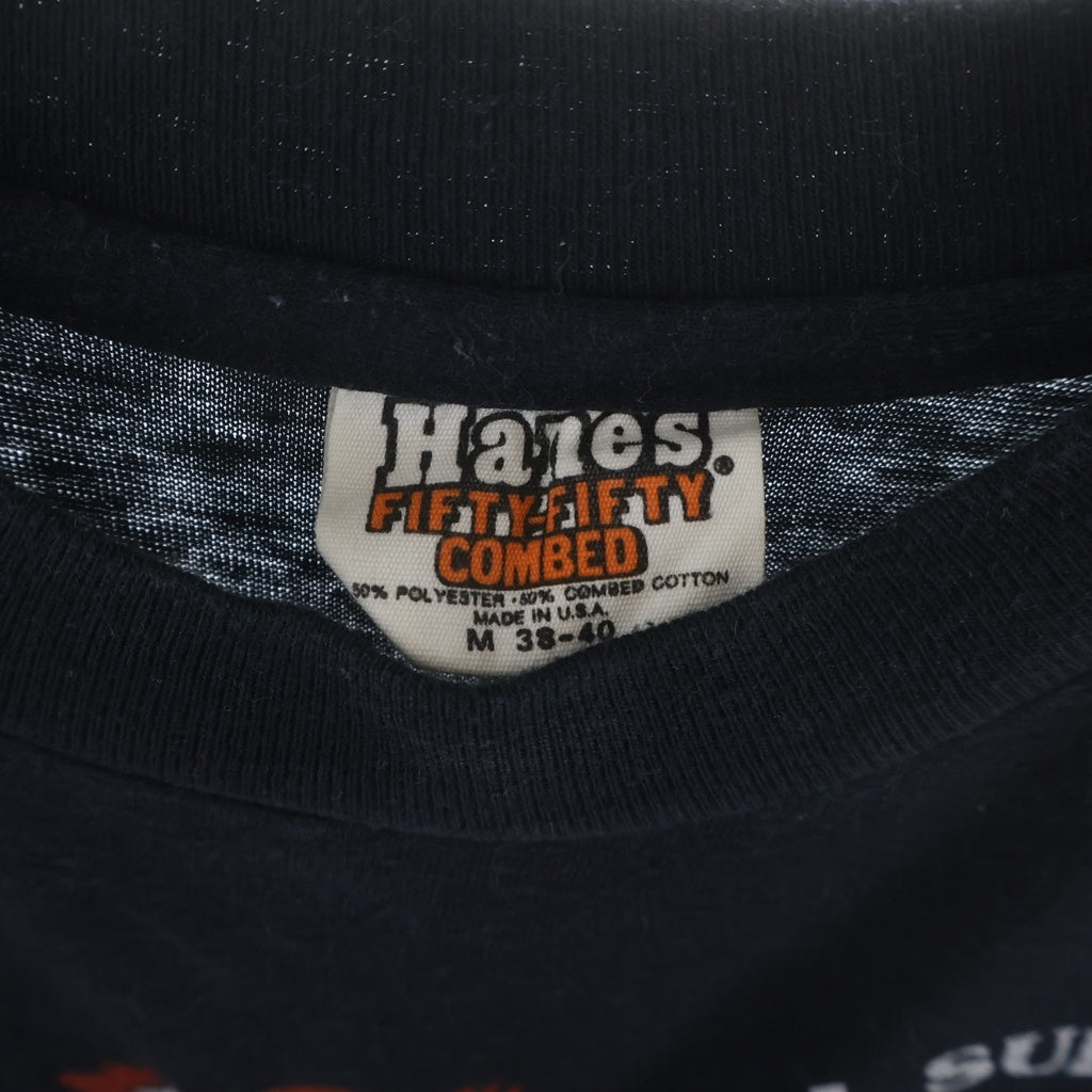 VINTAGE(ヴィンテージ) 80s Vintage Harley Davidson Skull Motorcycle Cycle ヴィンテージ ハーレーダビッドソン スカル オートバイ プリント 半袖Tシャツ カットソー ブラック