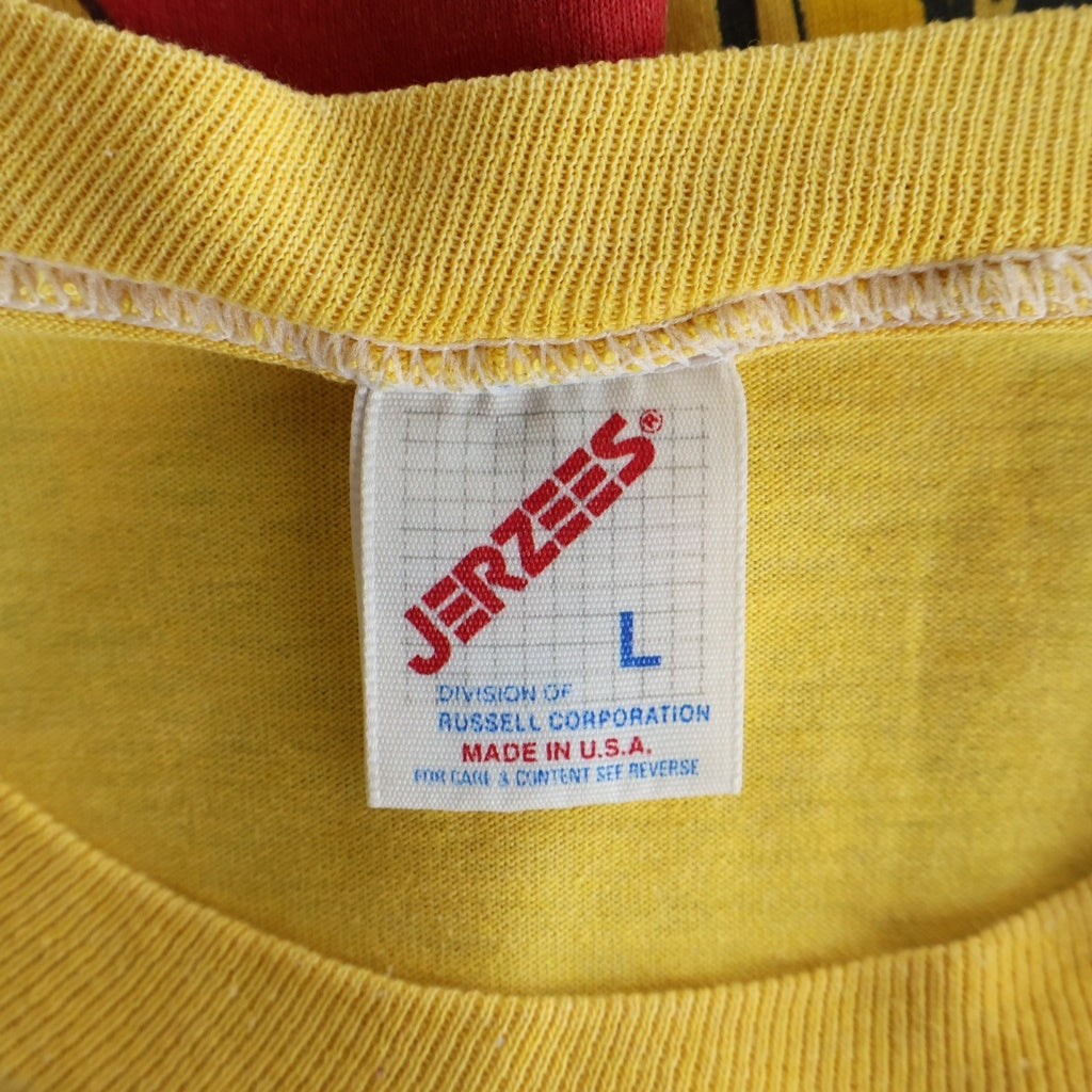 VINTAGE(ヴィンテージ) 90S Vintage CINCINNATI JAZZ ヴィンテージ シンシナティ・ジャズ プリント 半袖Tシャツ カットソー イエロー