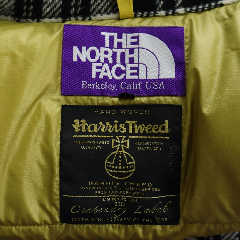 THE NORTH FACE PURPLE LABEL(ノースフェイスパープルレーベル) ×Harris Tweed ハリスツイード チェック柄 ダウン ベスト ジャケット マルチカラー ND2194N