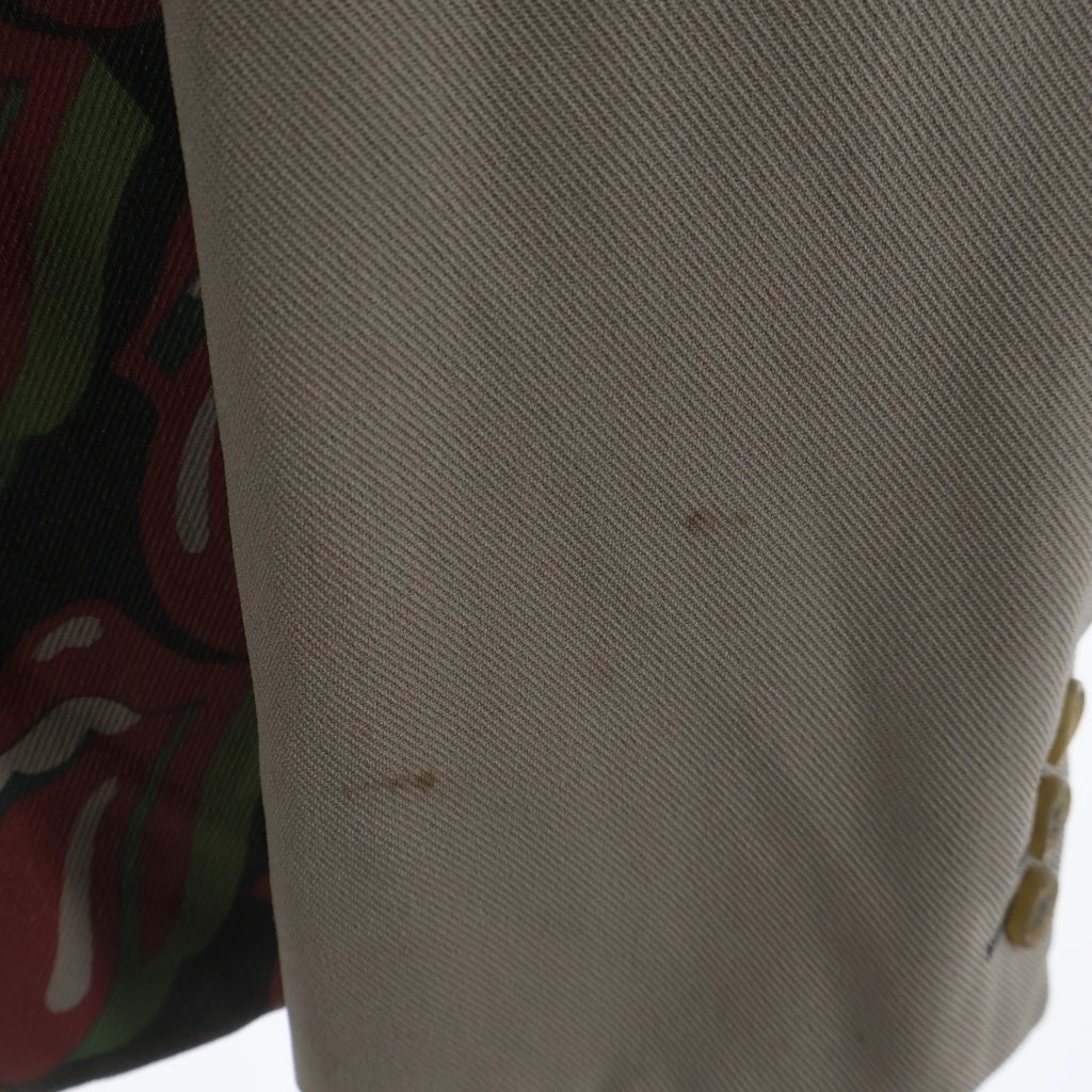 COMME des GARCONS HOMME PLUS(コムデギャルソンオムプリュス) 06SS Rolling Stones Lips & Tongue ローリングストーンズ リップアンドタン テーラードジャケット ベージュ PQ-J047