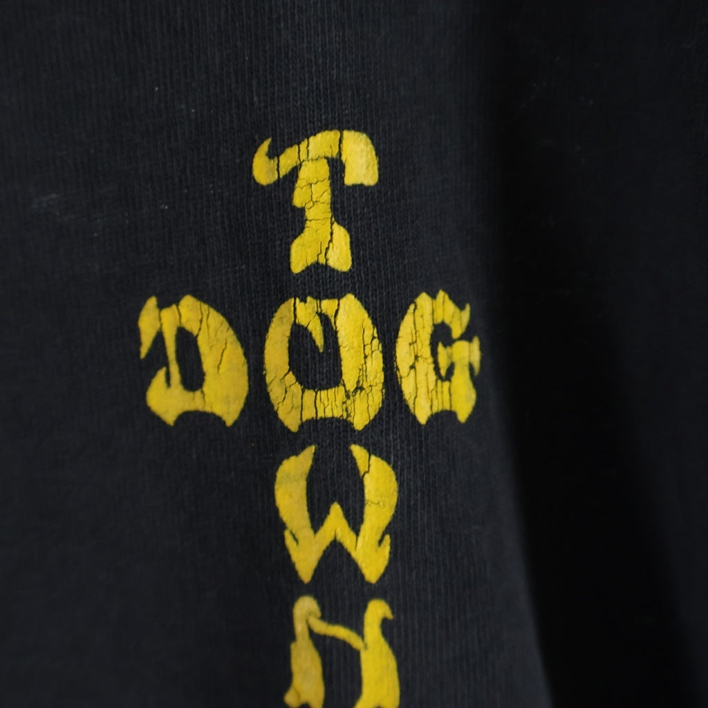 VINTAGE(ヴィンテージ) 90S Dog Town ドッグタウン プリント 半袖Tシャツ カットソー ブラック