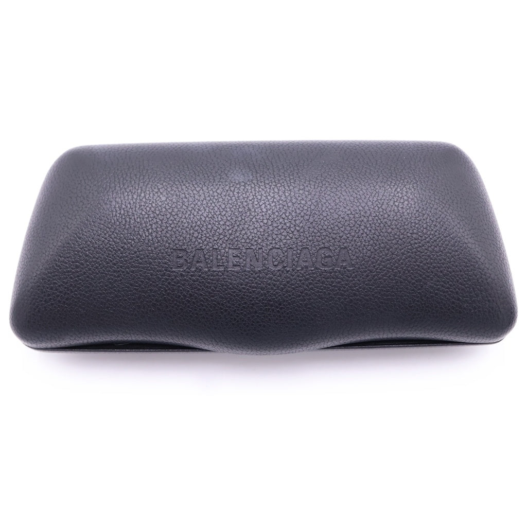 BALENCIAGA(バレンシアガ) BBロゴ スクエアーフレーム クリアレンズ 眼鏡 メガネ アイウェア ブラック BB0105O