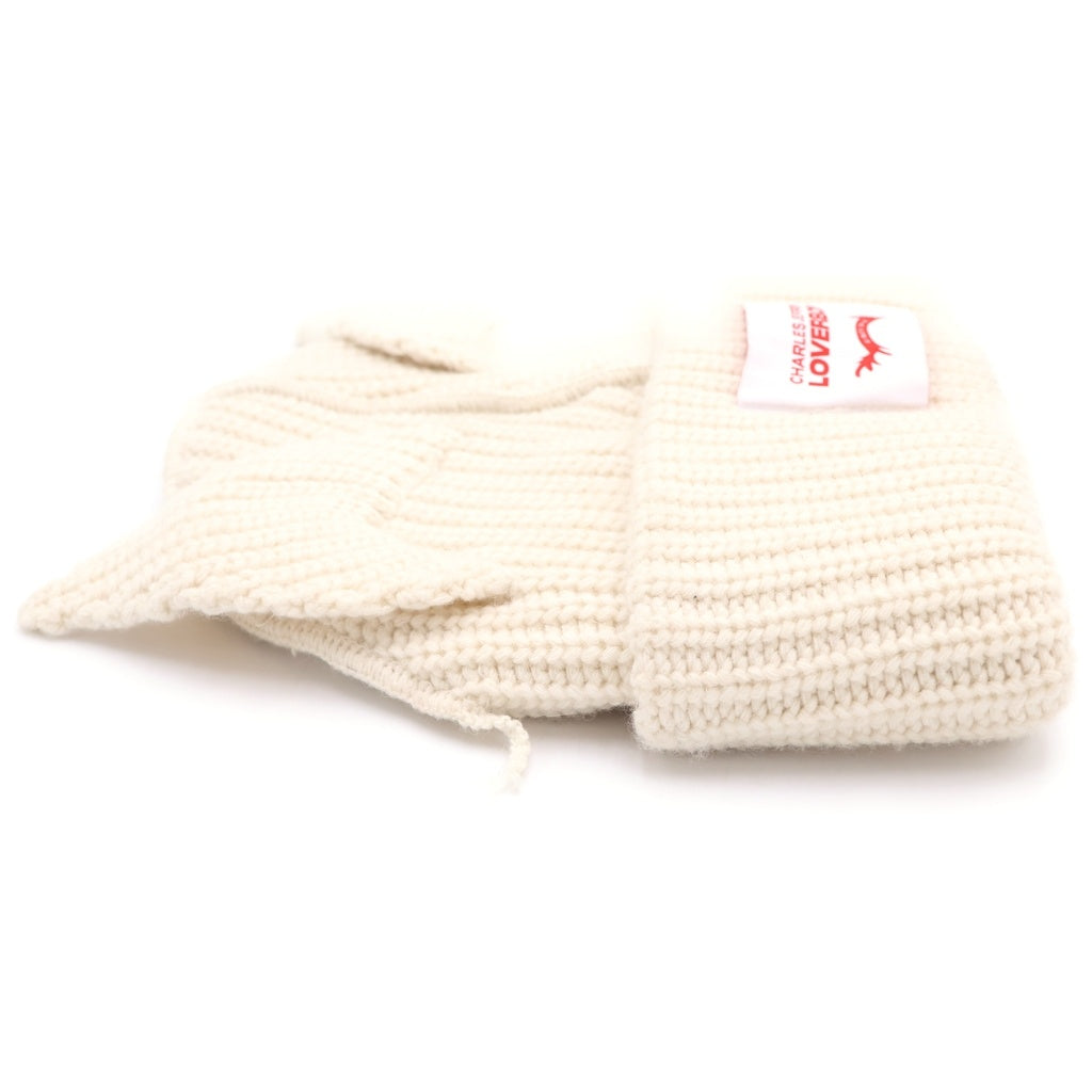 CHARLES JEFFREY LOVERBOY(チャールズジェフリーラバーボーイ) LOVERBOY CHUNKY EARS BEANIE チャンキー イアーズ ビーニー ニット帽 アイボリー レディース