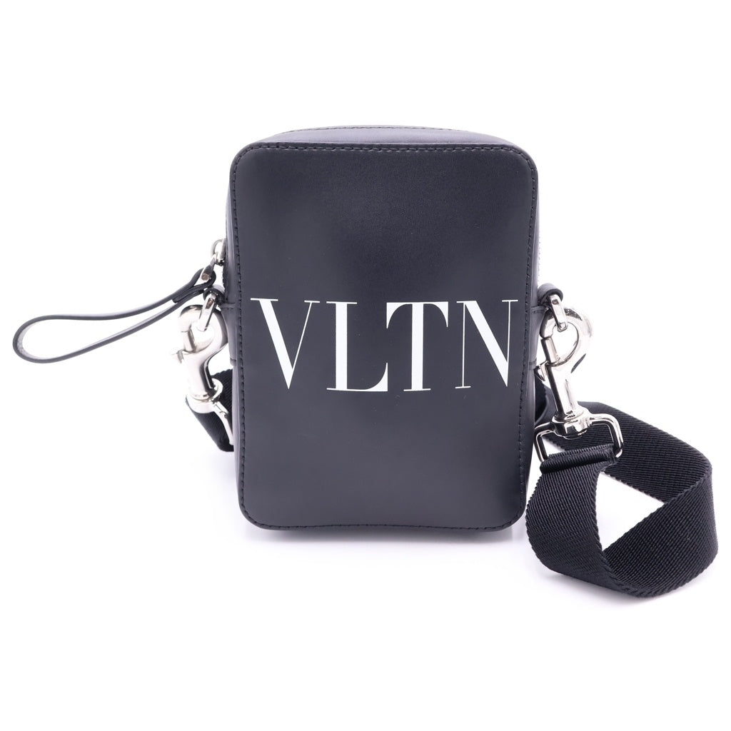 VALENTINO(ヴァレンティノ) Garavani VLTN Leather Crossbody Bag 5Y2B0943 WJW ロゴ レザーショルダーバッグ ブラック 5Y2B0943