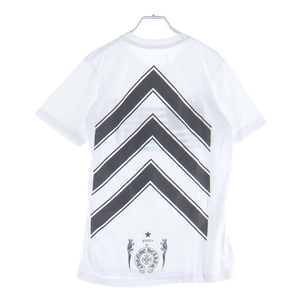 CHROME HEARTS(クロムハーツ) FOTI JARVIS AMERICAN FLAG S/S TEE フォティ ジャービスアメリカンフラッグショートスリーブTシャツ クルーネック半袖Tシャツ ホワイト