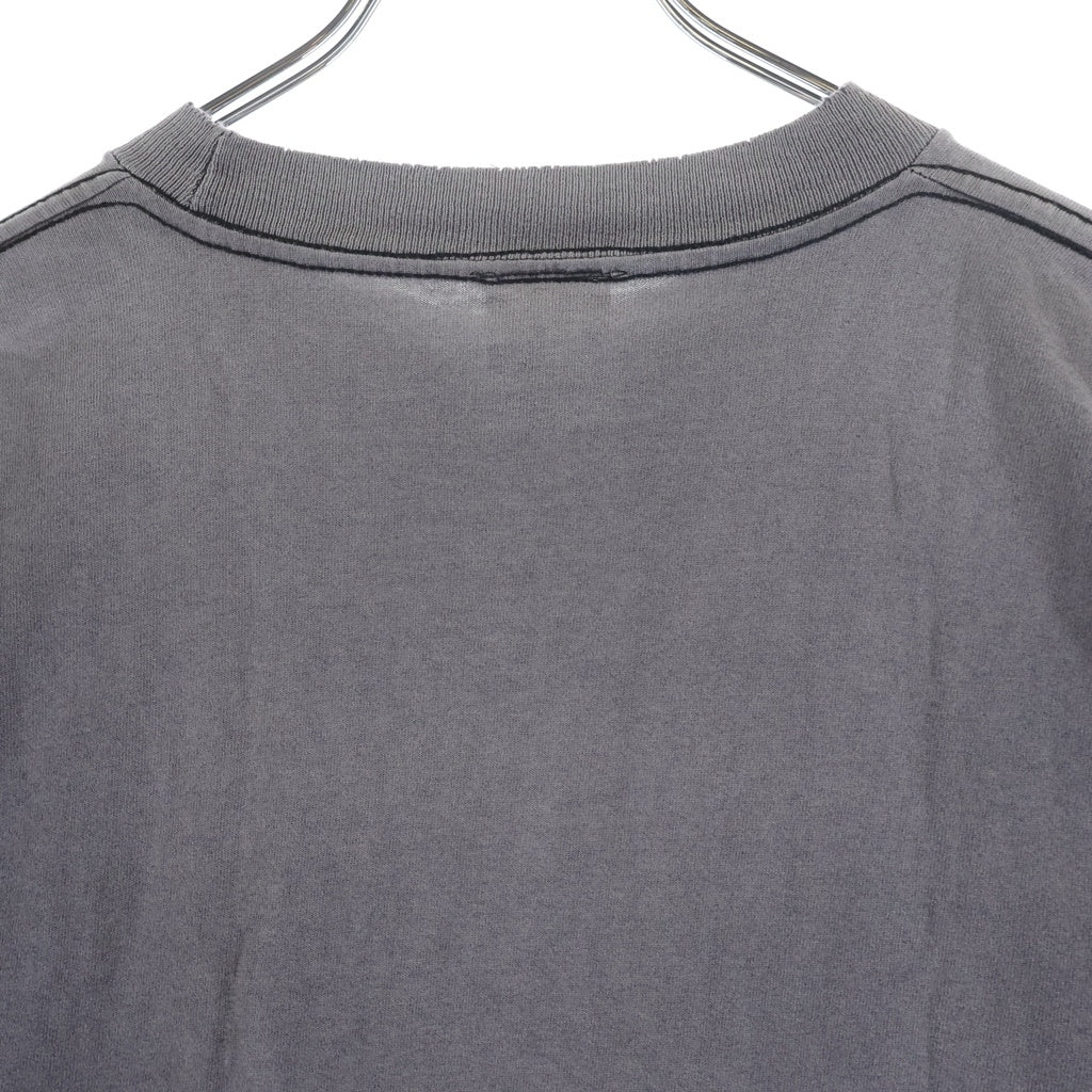 CHROME HEARTS(クロムハーツ) OLD DBL CH CRS S/S Tee オールド ダブルCHクロス刺繍 胸ポケット クルーネック半袖Tシャツカットソー ブラック