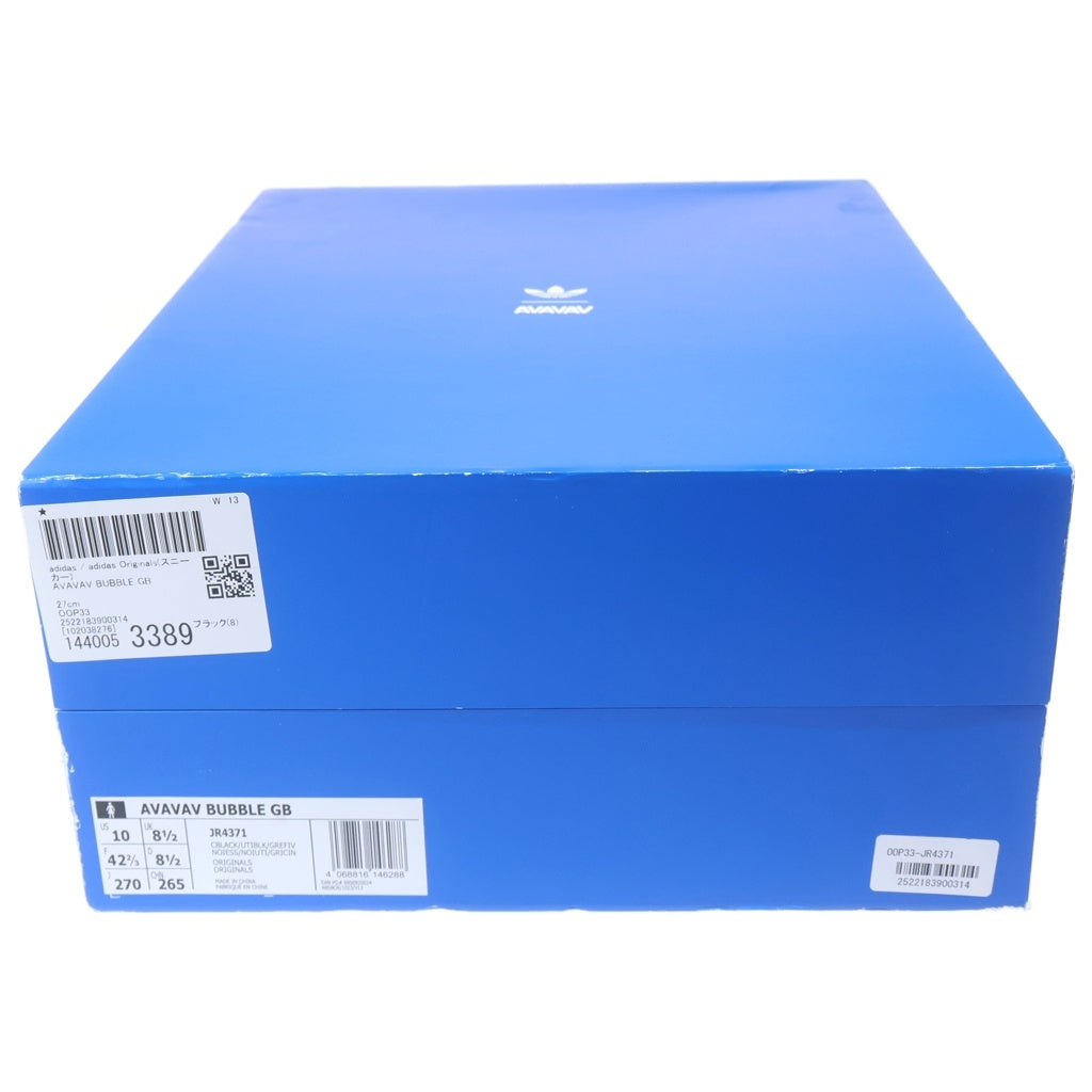 adidas(アディダス) ×AVAVAV BUBBLE GB ×アヴァヴァブ バブル GB ムーンラバーソールレースアップスニーカー US10/27cm JR4371 ブラック