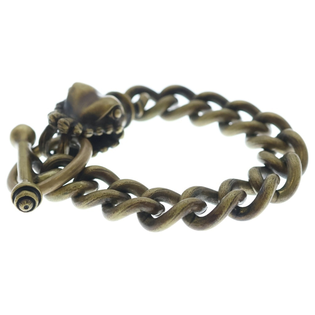 NO BRAND(ノーブランド) Deaf Breed デフブリード Custom Chain Bracelet カスタムチェーンブレスレット 真鍮アンカーチェーンブレスレット ゴールド