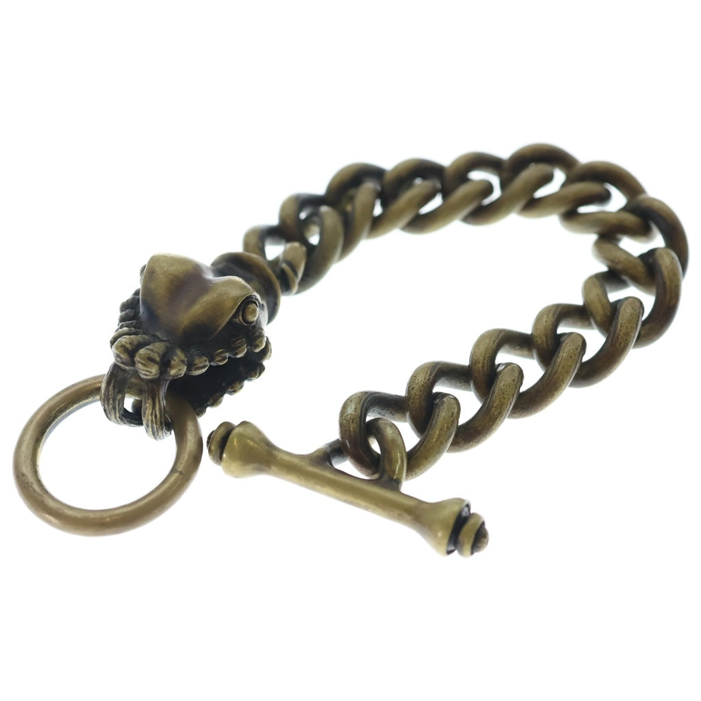 NO BRAND(ノーブランド) Deaf Breed デフブリード Custom Chain Bracelet カスタムチェーンブレスレット 真鍮アンカーチェーンブレスレット ゴールド