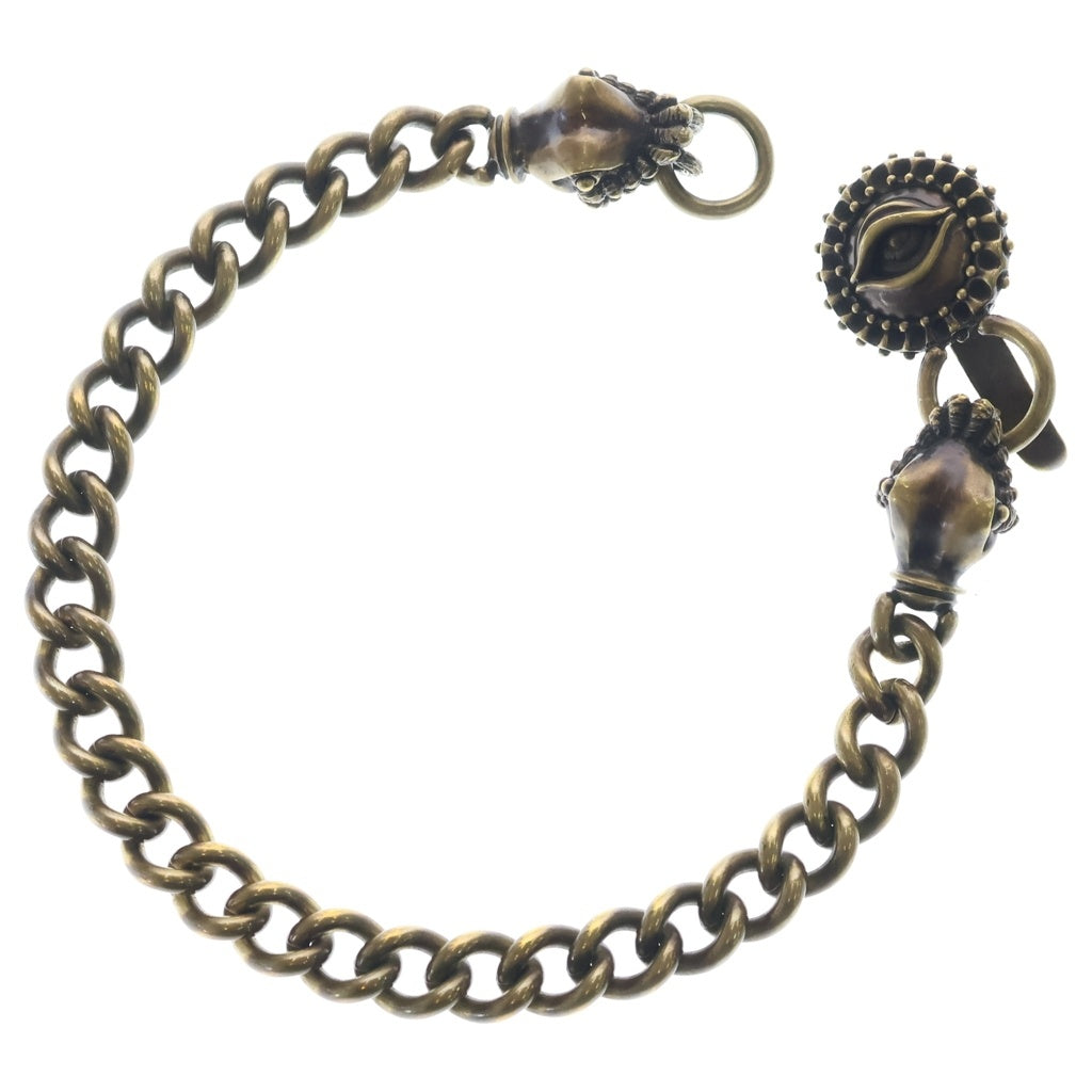 NO BRAND(ノーブランド) Deaf Breed デフブリード Custom Wallet Chain カスタムウォレットチェーン 真鍮フックウォレットチェーン ゴールド
