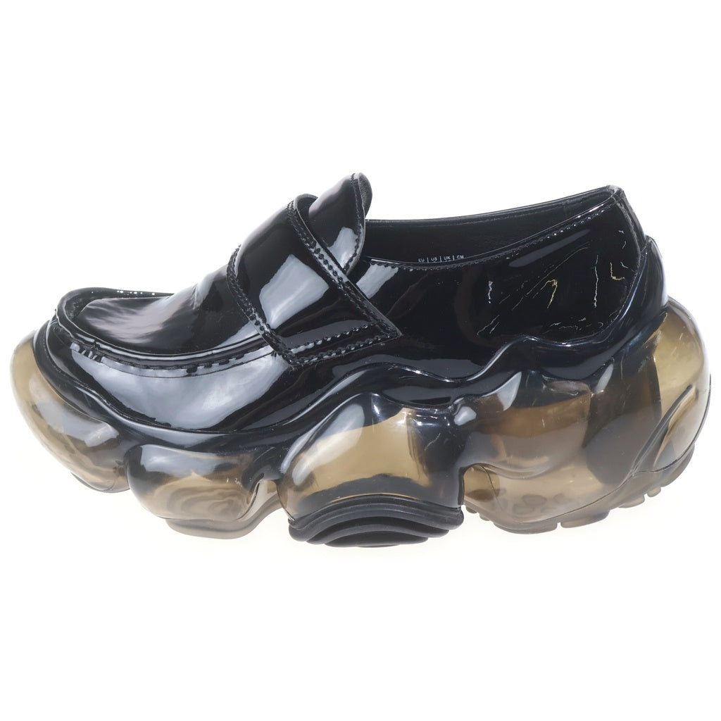 grounds(グラウンズ) Moopie Loafer ムーピーローファー パテントレザープラットフォームローファー ブラック レディース