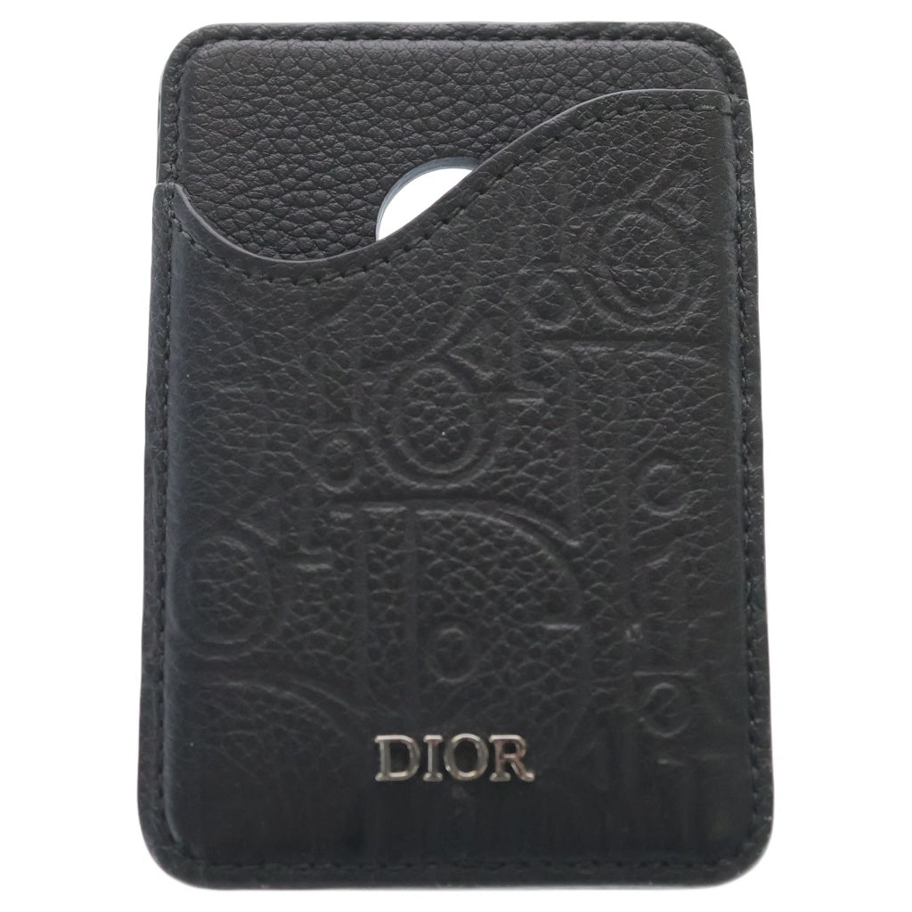 Christian Dior(クリスチャンディオール) SADDLE サドル マグネット カードホルダー 14BO 0274 ブラック レディース