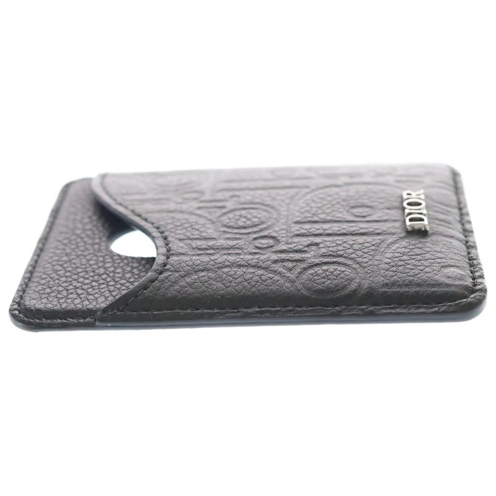 Christian Dior(クリスチャンディオール) SADDLE サドル マグネット カードホルダー 14BO 0274 ブラック レディース
