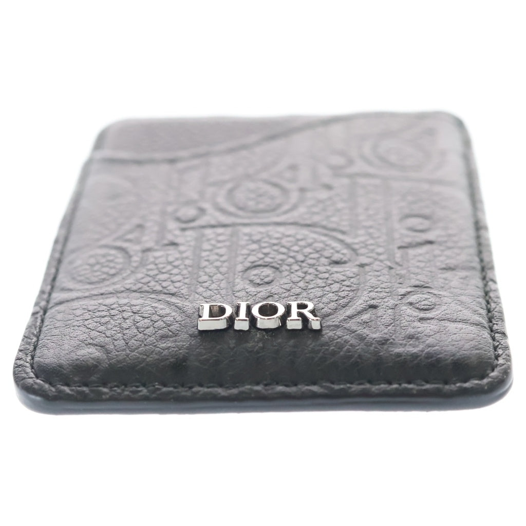 Christian Dior(クリスチャンディオール) SADDLE サドル マグネット カードホルダー 14BO 0274 ブラック レディース