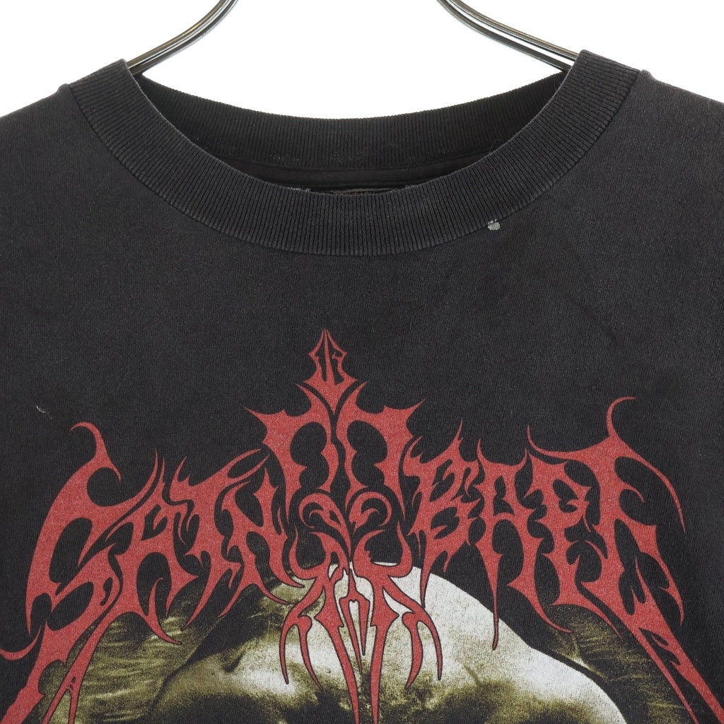 SAINT MICHAEL(セントマイケル) 25AW ×BAPE SS TEE SAINT BAPE アベイシングエイプ プリントロゴ 半袖Tシャツ カットソー ブラック SM-HR1-0000-C37
