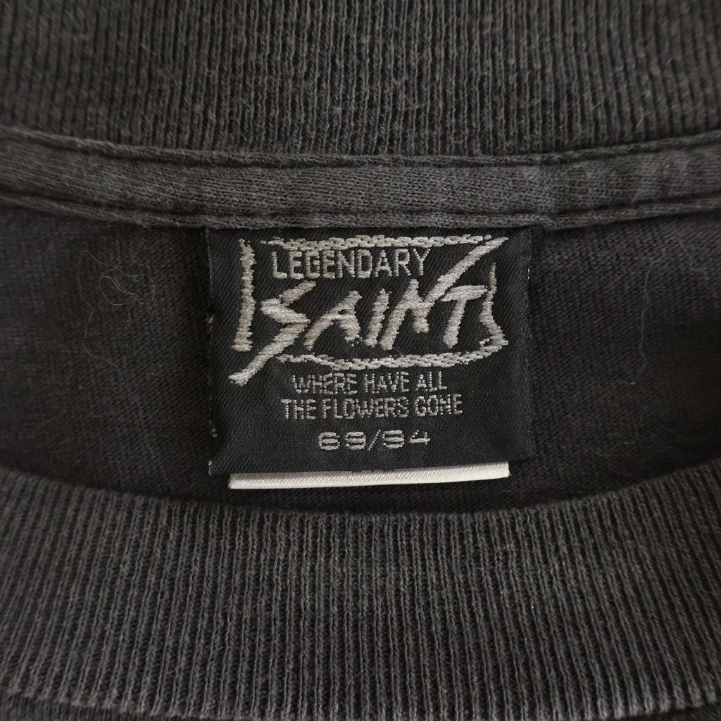 SAINT MICHAEL(セントマイケル) 25AW ×BAPE SS TEE SAINT BAPE アベイシングエイプ プリントロゴ 半袖Tシャツ カットソー ブラック SM-HR1-0000-C37